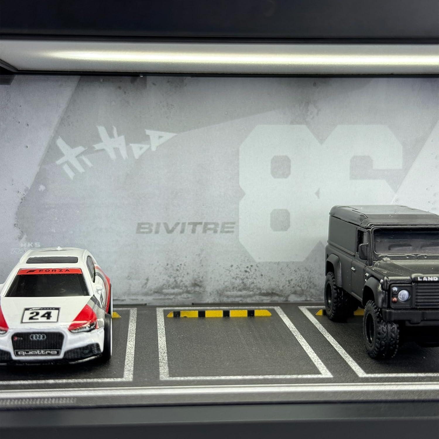 Estuche de Exhibición Acrílico Bivitre 1:64 con Luz LED