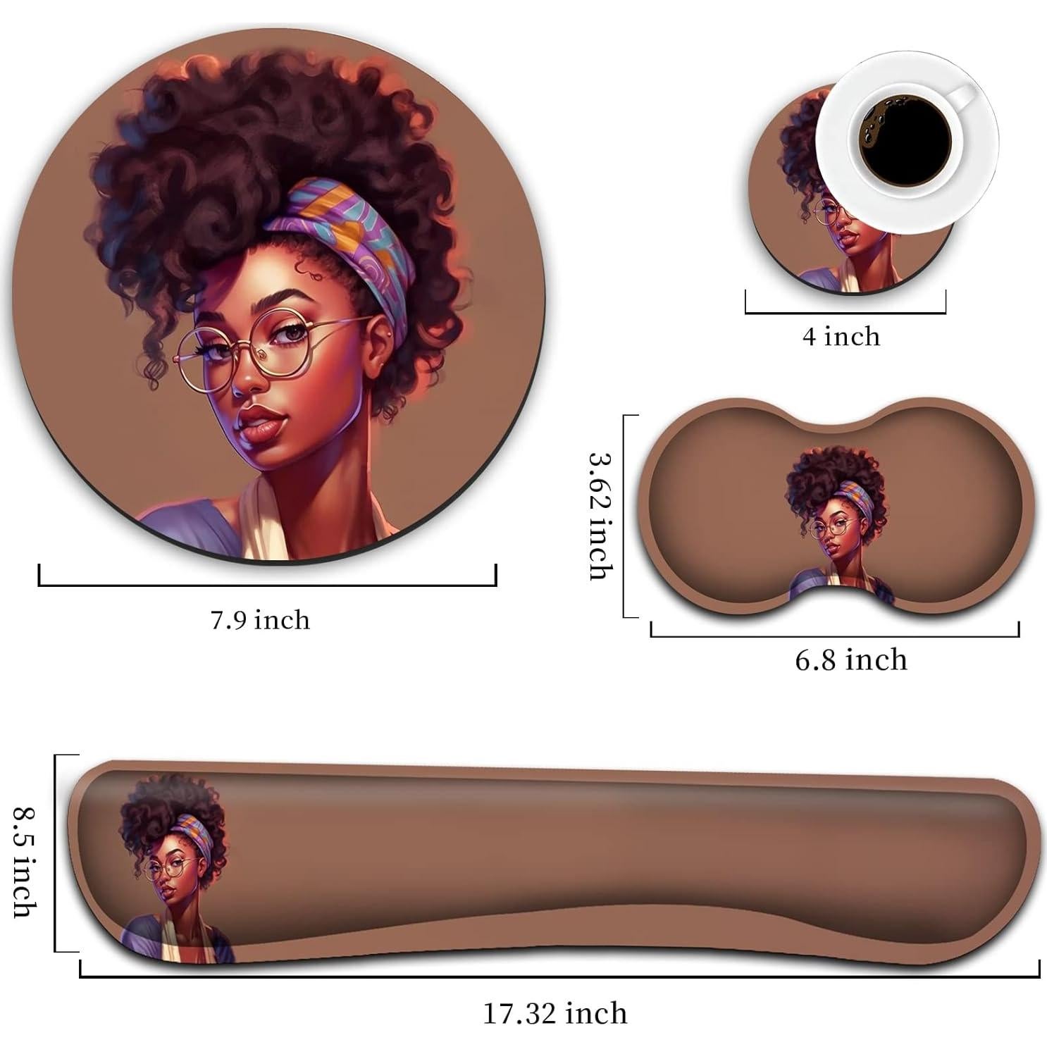 Alfombrilla de Ratón Ergonómica Yuxcfhjfe con Soporte para Muñeca