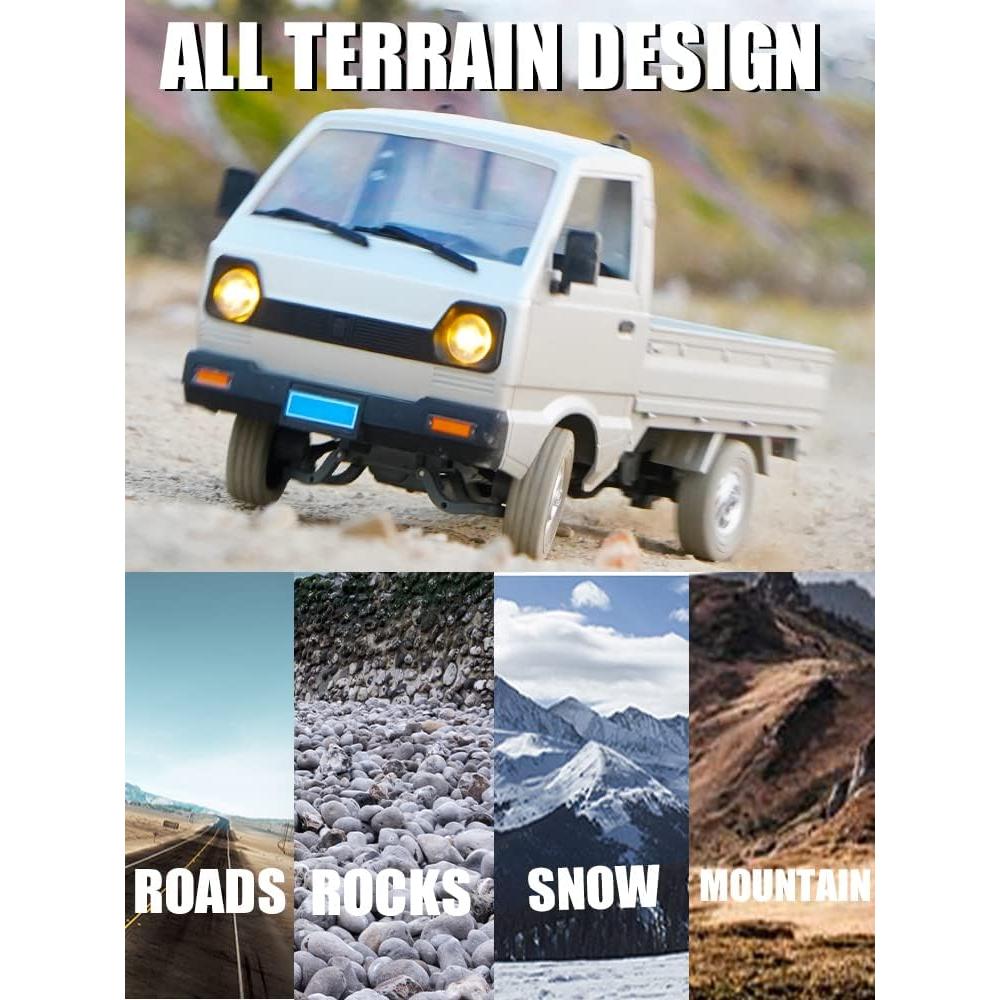 Coche RC The Perseids WPL D12 1/10 Todoterreno Plata