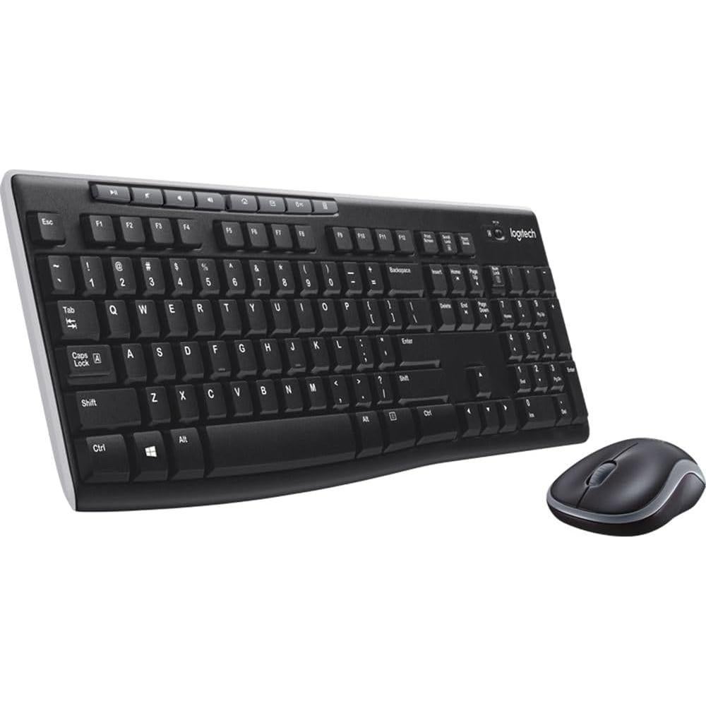 Kit Teclado Inalámbrico Logitech MK270 con Ratón y Auriculares