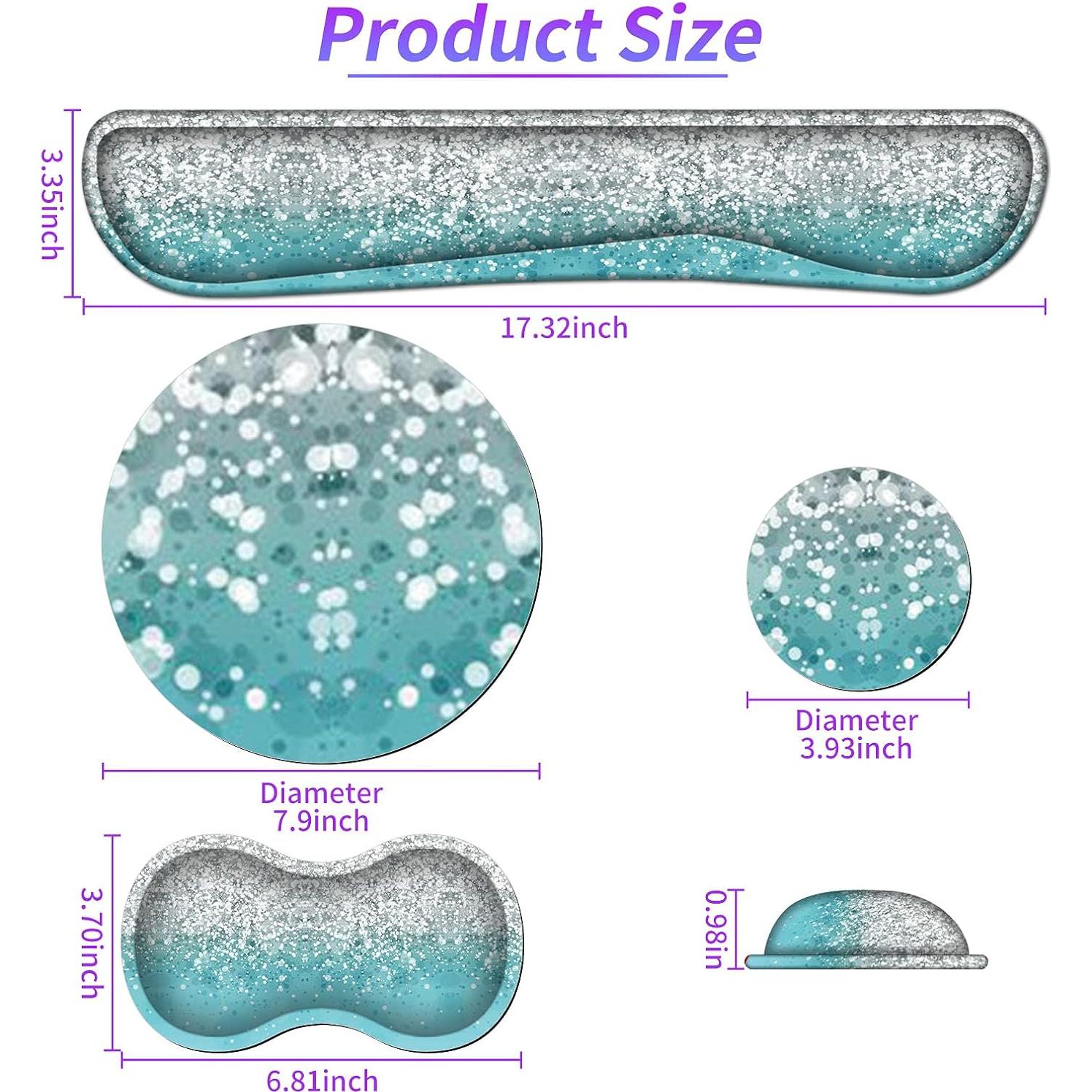 Set Almohadillas Ergonómicas RAUEDWDJS para Teclado y Ratón