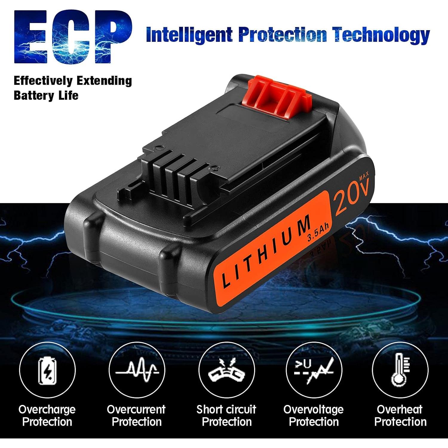 2 Baterías DSANKE 20V 3500mAh Litio para Black+Decker