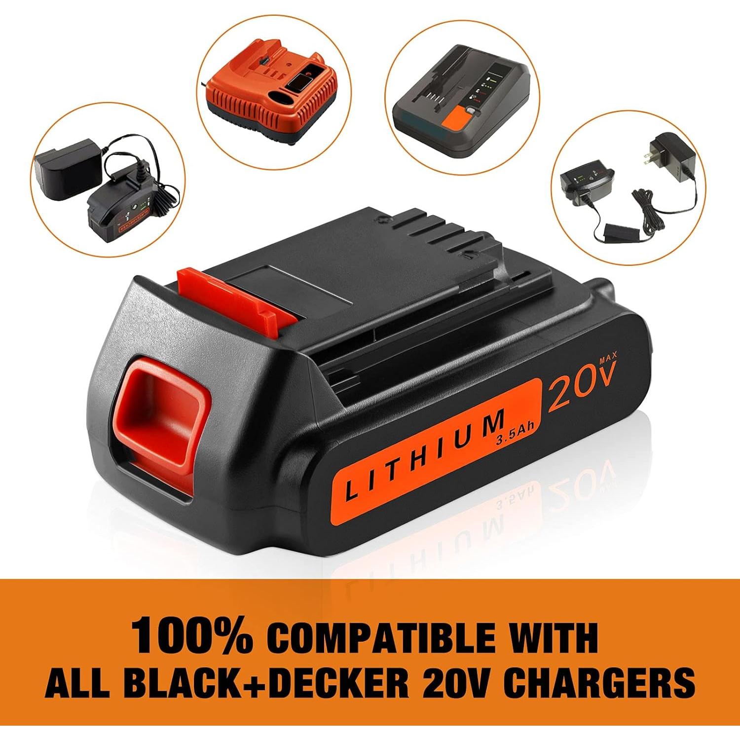 2 Baterías DSANKE 20V 3500mAh Litio para Black+Decker