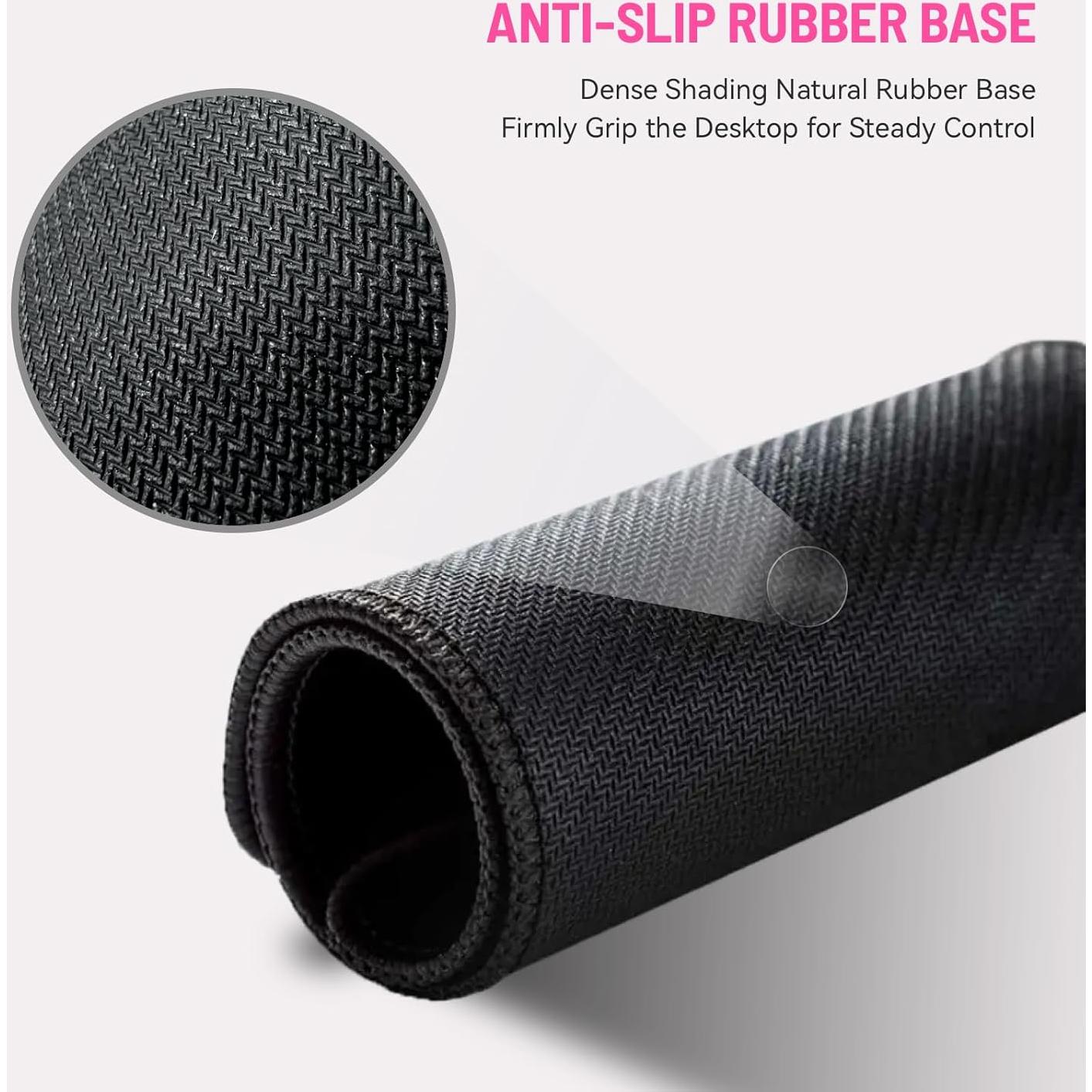 Mousepad Gaming Grande Stanoha Corazones Rosa 76.2x30.5 cm