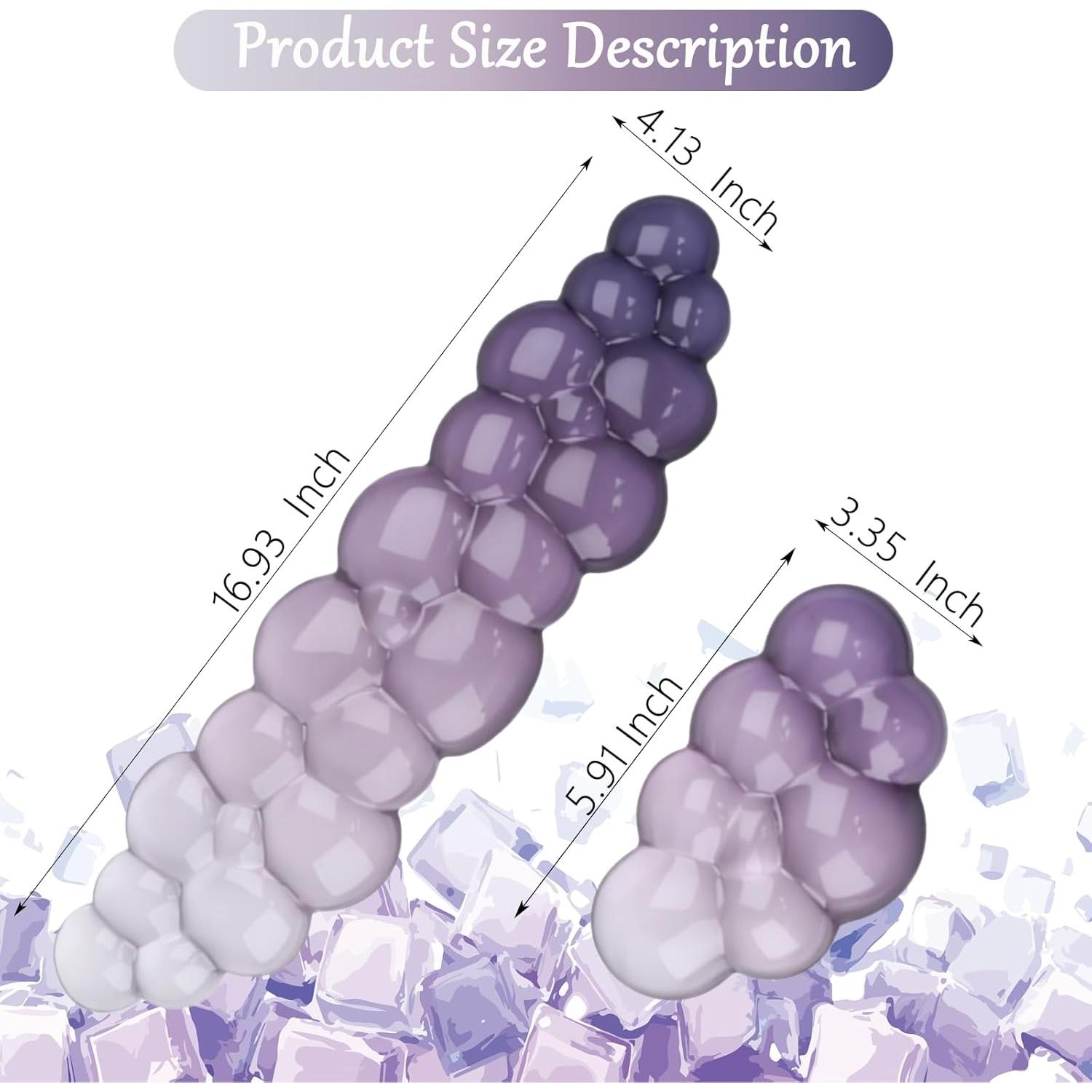 Reposamuñecas de Gel Nube wfcy para Teclado y Ratón Púrpura