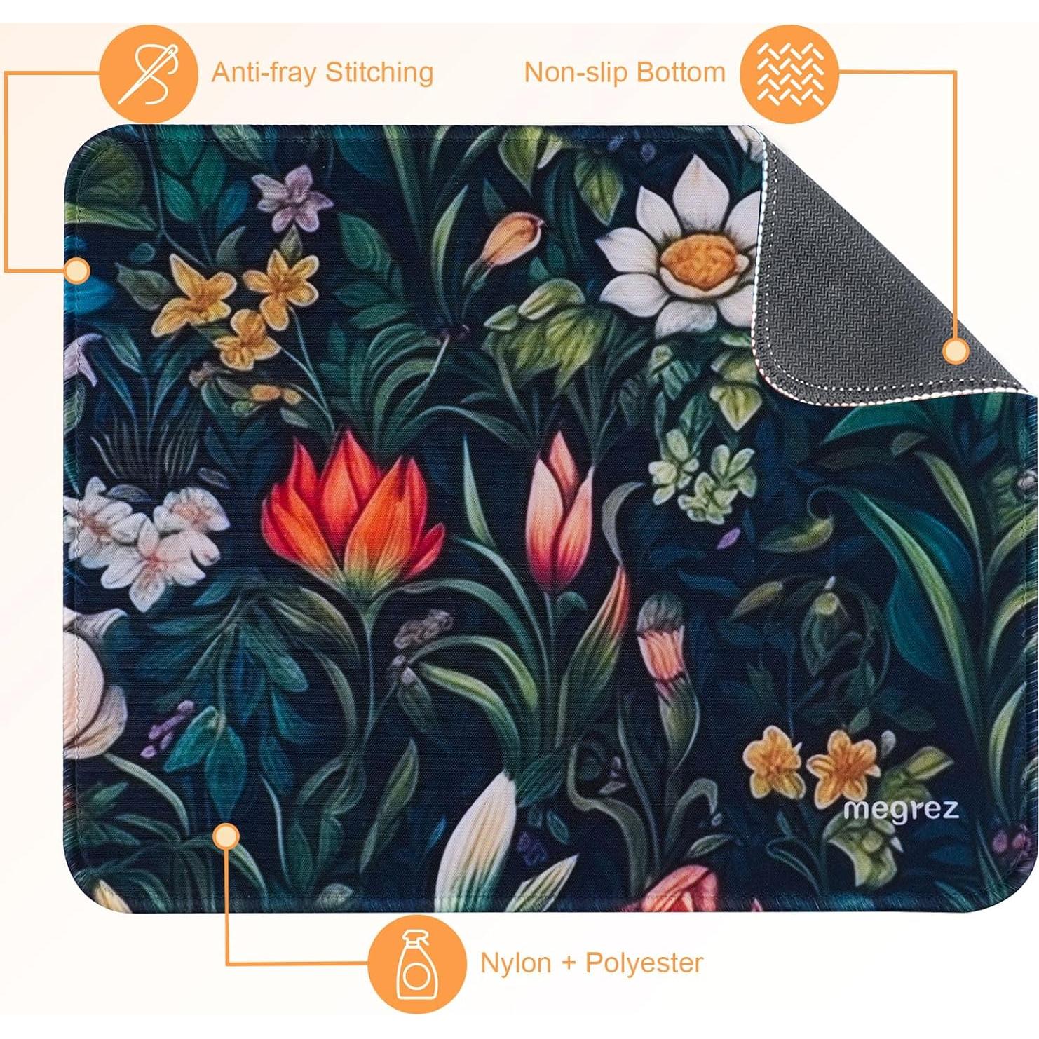 Conjunto 4-en-1 Reposamuñecas y Alfombrilla MEGREZ Verde