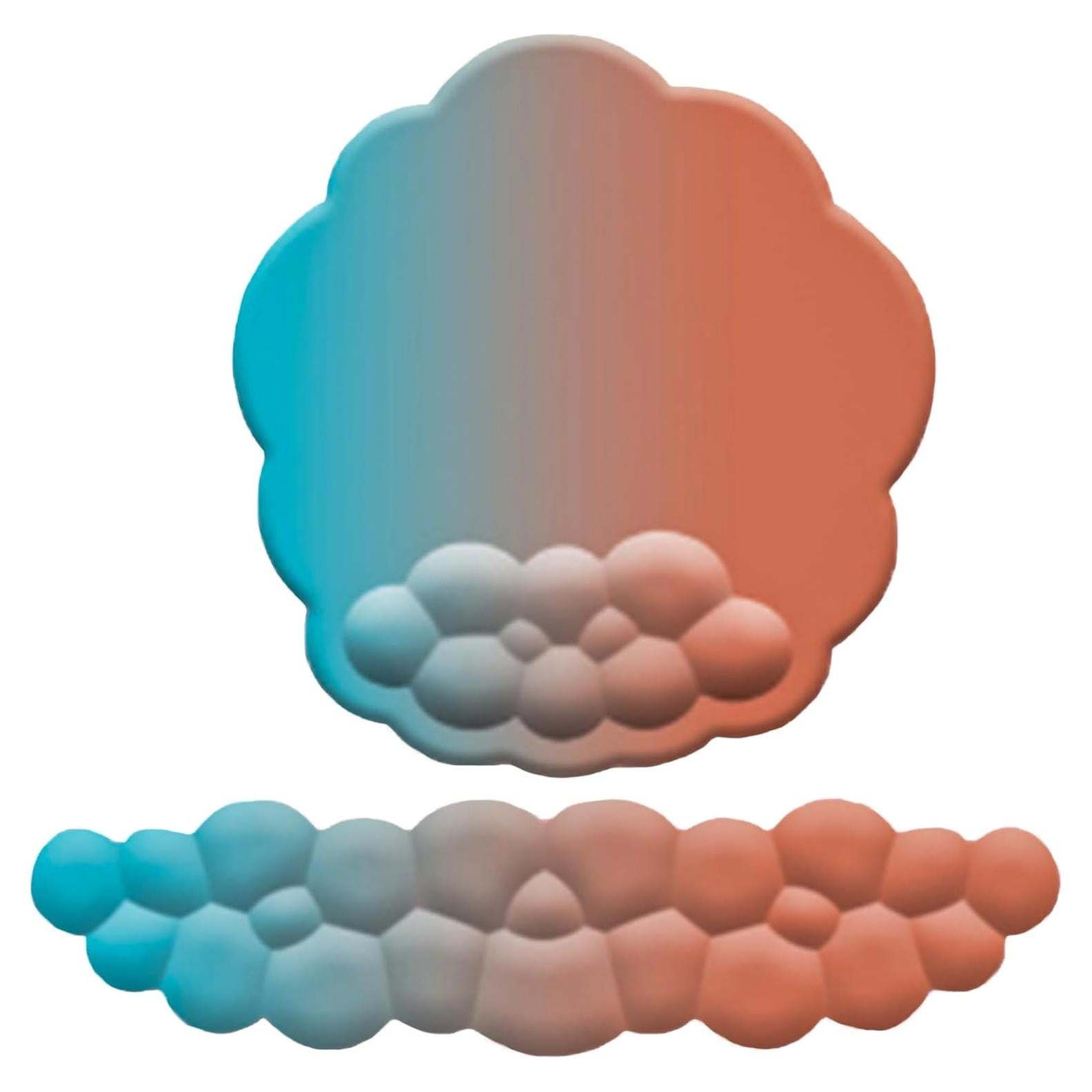 Juego de Reposamuñecas Ergonómico SVJEFY Azul con Alfombrilla