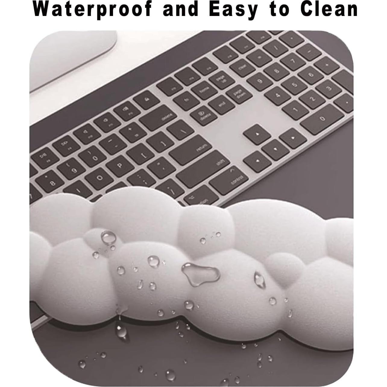 Juego de Reposamuñecas Ergonómico SVJEFY Azul con Alfombrilla