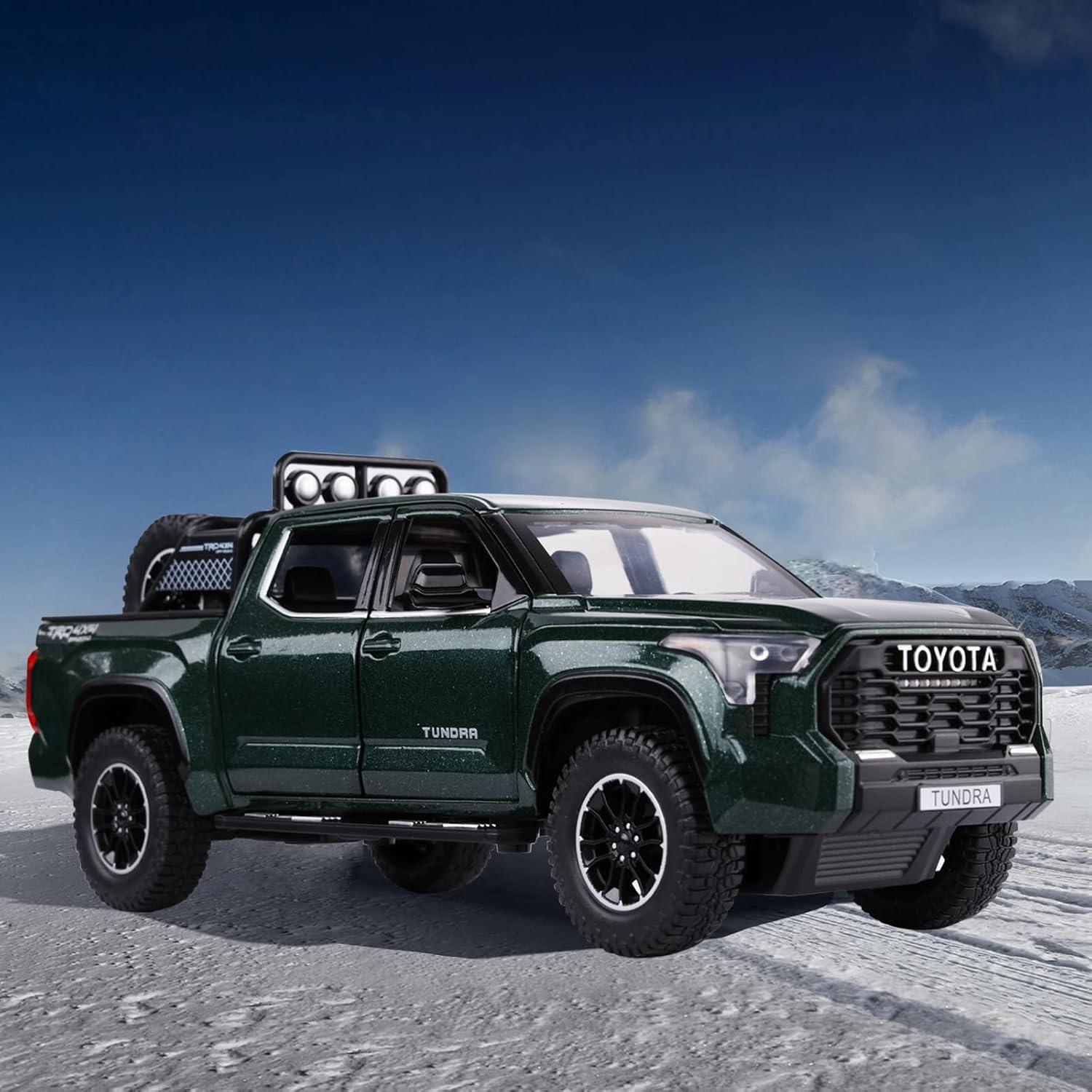 Camión de Juguete Tundra SASBSC Verde 1:24 con Luz y Sonido