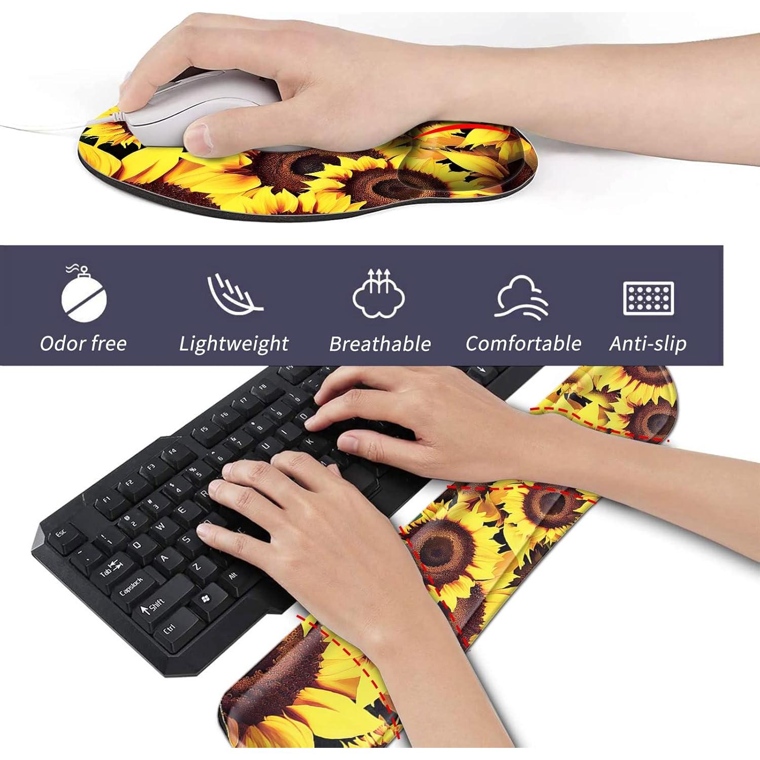 Kit Ergonómico de Reposamuñecas y Alfombrilla Yeefanltd