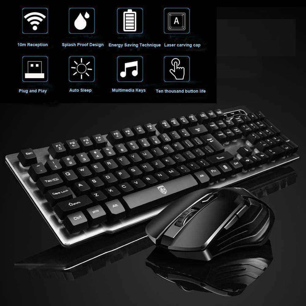 Combo Teclado y Ratón Inalámbrico Sosee MK-500 + Alfombrilla