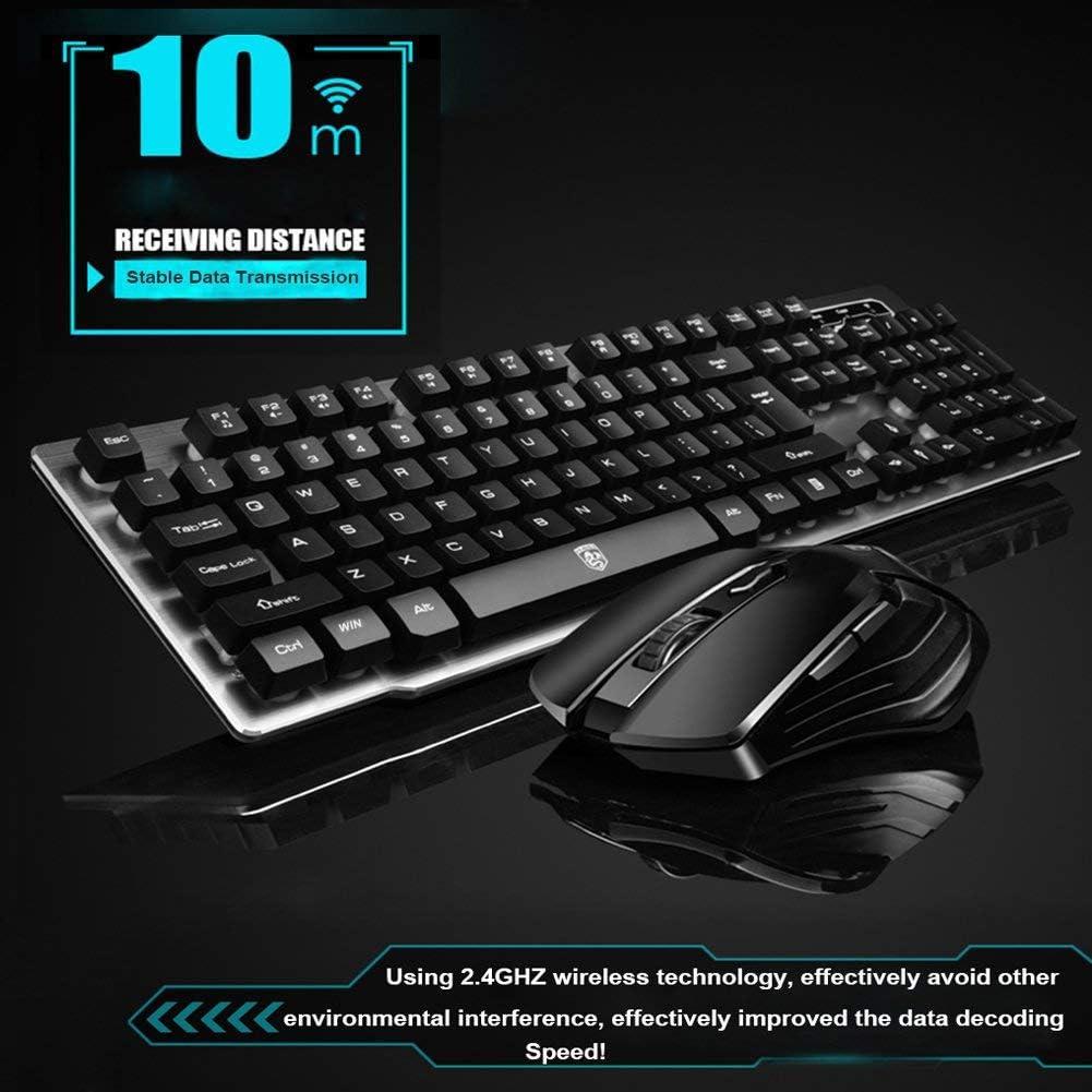 Combo Teclado y Ratón Inalámbrico Sosee MK-500 + Alfombrilla