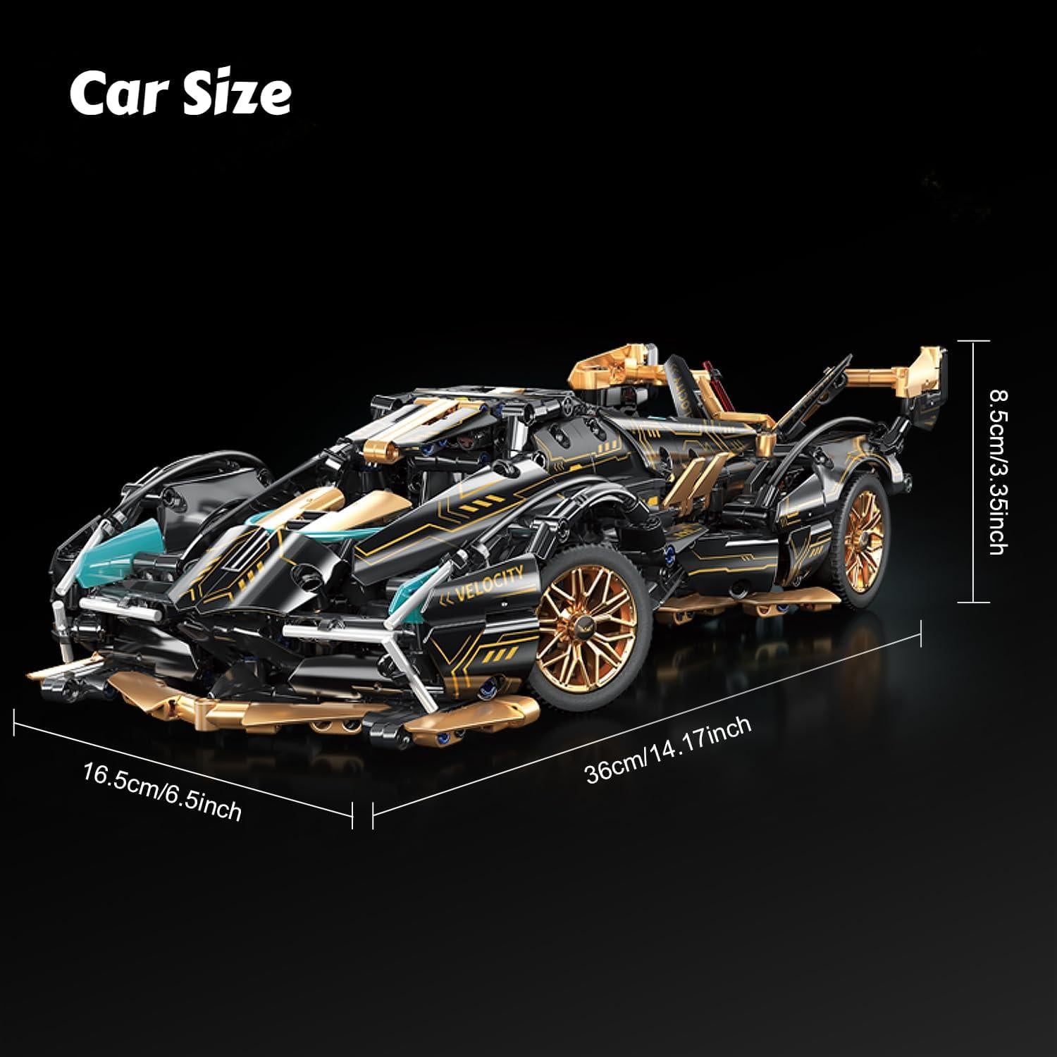 Conjunto de Bloques de Construcción Chodia Supercoche 1:14