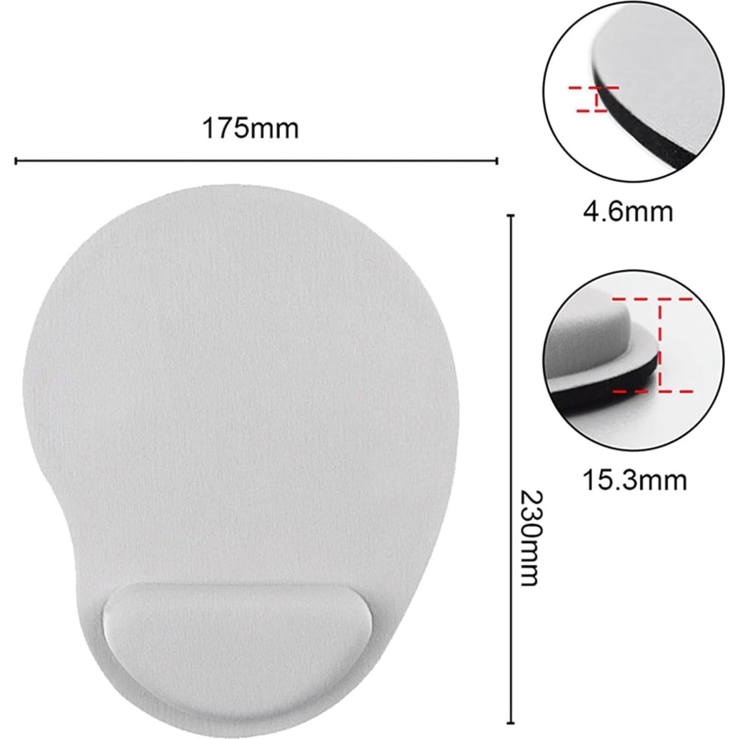 Almohadilla para Ratón ZhangyiHot Negra con Reposamuñecas