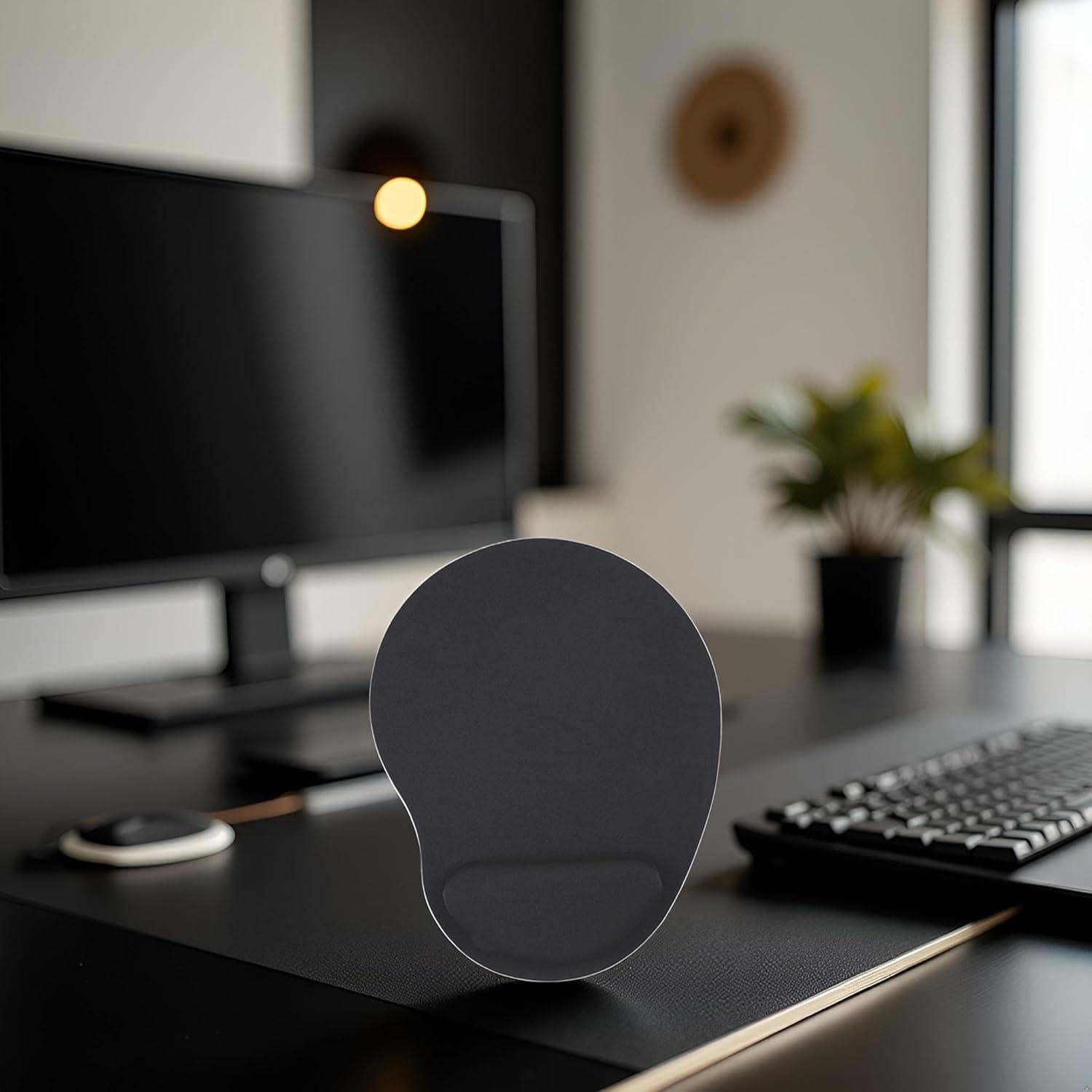 Almohadilla para Ratón ZhangyiHot Negra con Reposamuñecas