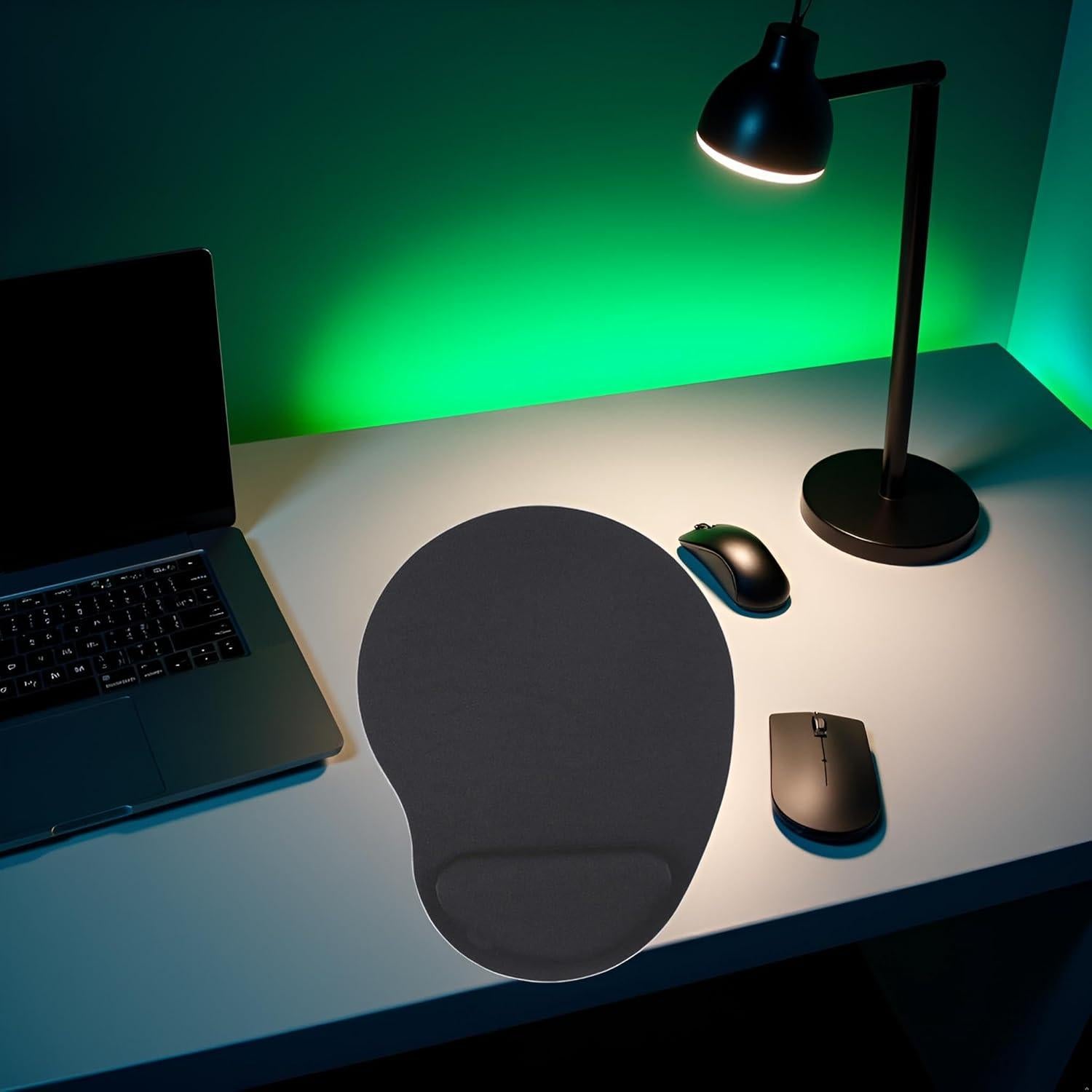 Almohadilla para Ratón ZhangyiHot Negra con Reposamuñecas