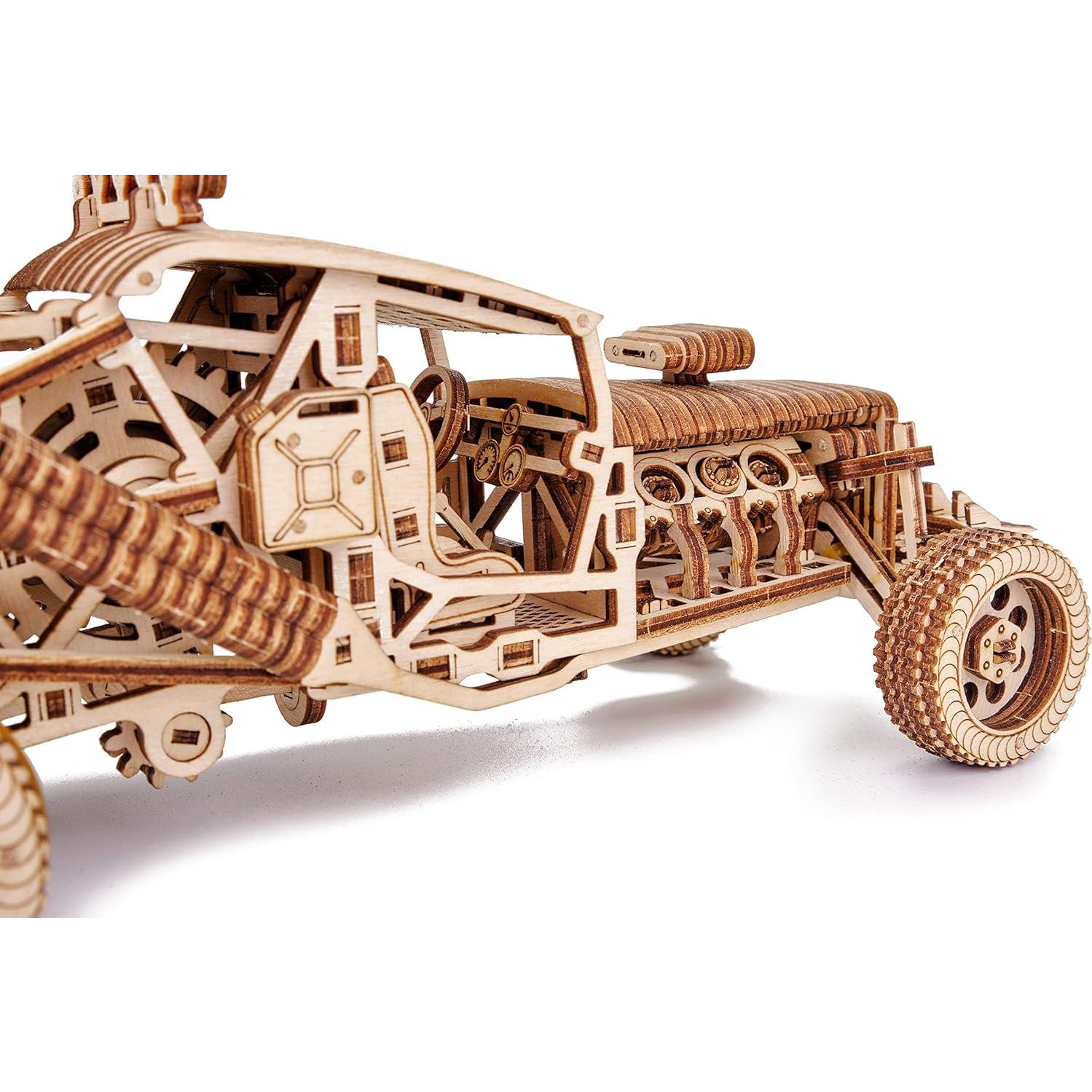 Coche Puzzle 3D Mad Buggy Wood Trick - Madera Natural DIY