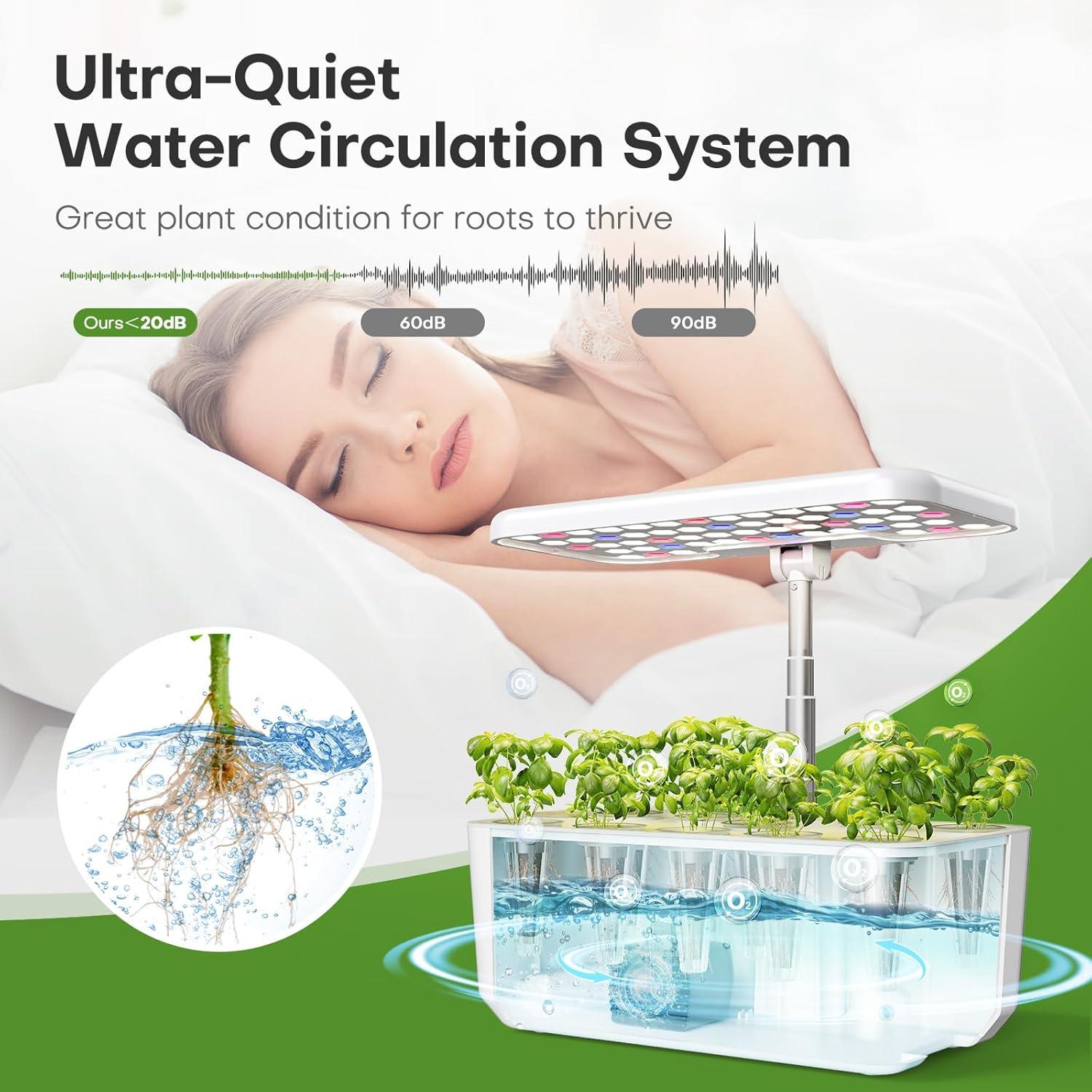 Cultivo Hidropónico Ahopegarden 10 Cápsulas con Luz LED