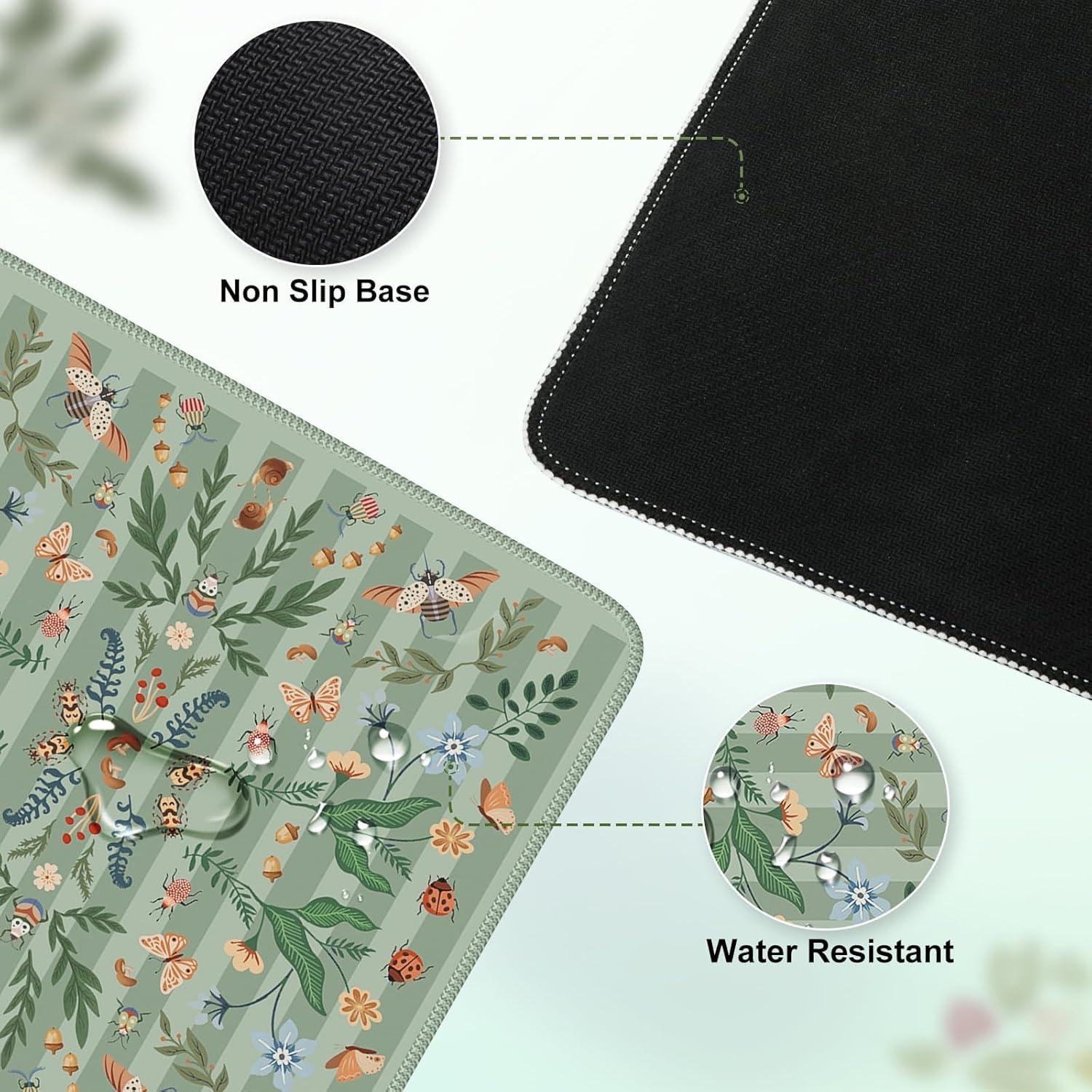 Alfombrilla de Escritorio Grande Anyshock Insecto Verde 90x40cm