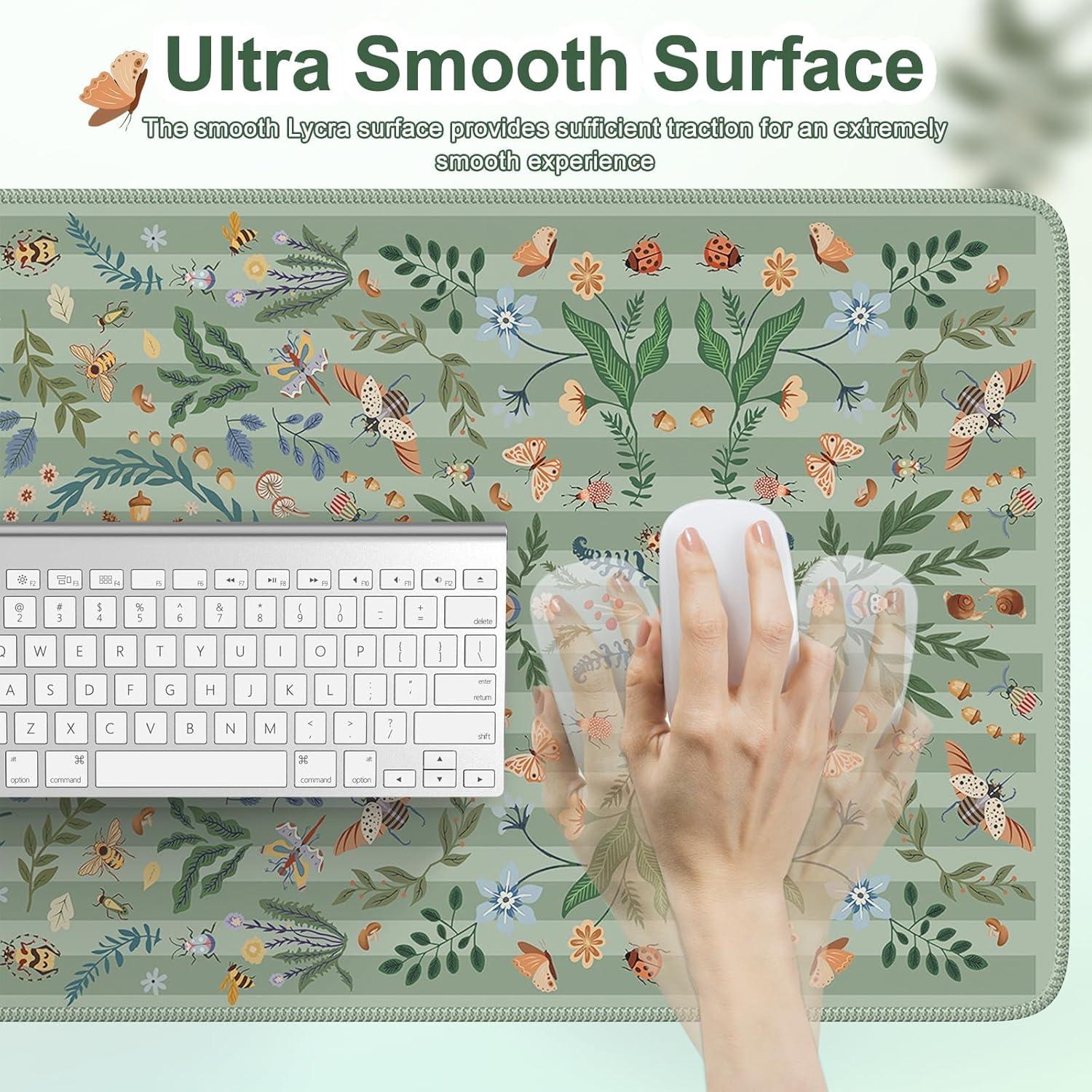 Alfombrilla de Escritorio Grande Anyshock Insecto Verde 90x40cm