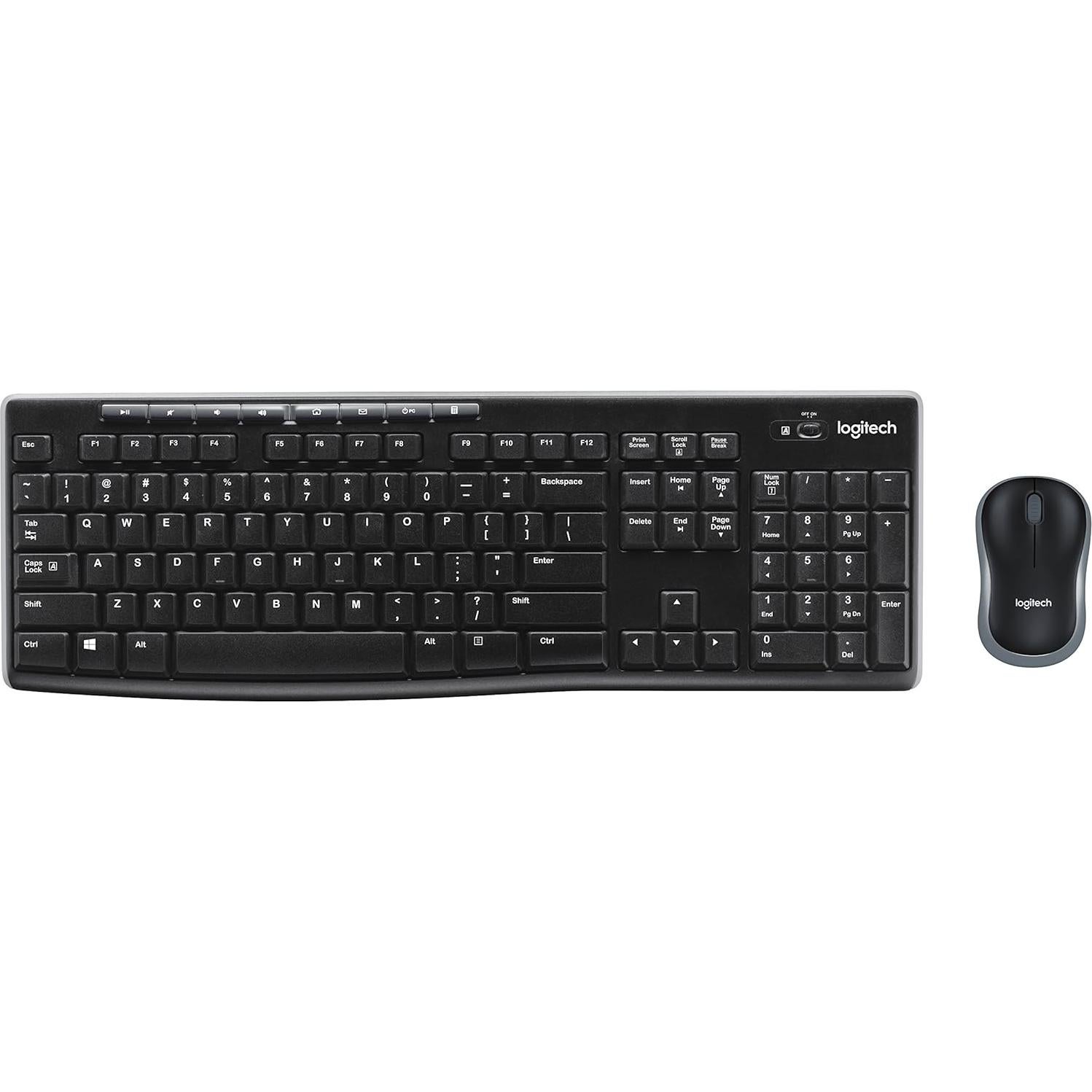 Combo Teclado y Ratón Inalámbrico Logitech MK270 con Altavoz