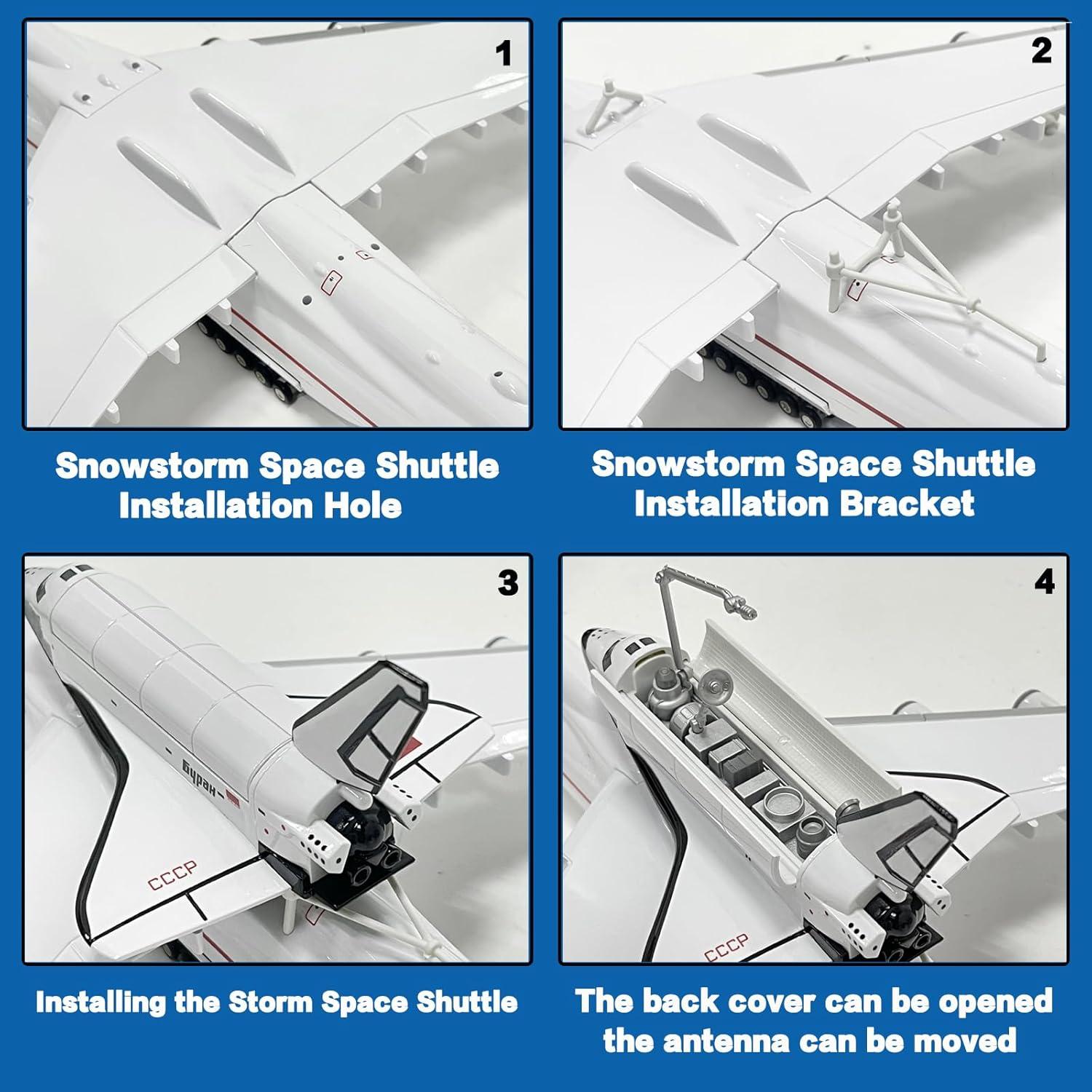 Modelo de avión AN225 Mahfisj 1:200 resina 43 cm