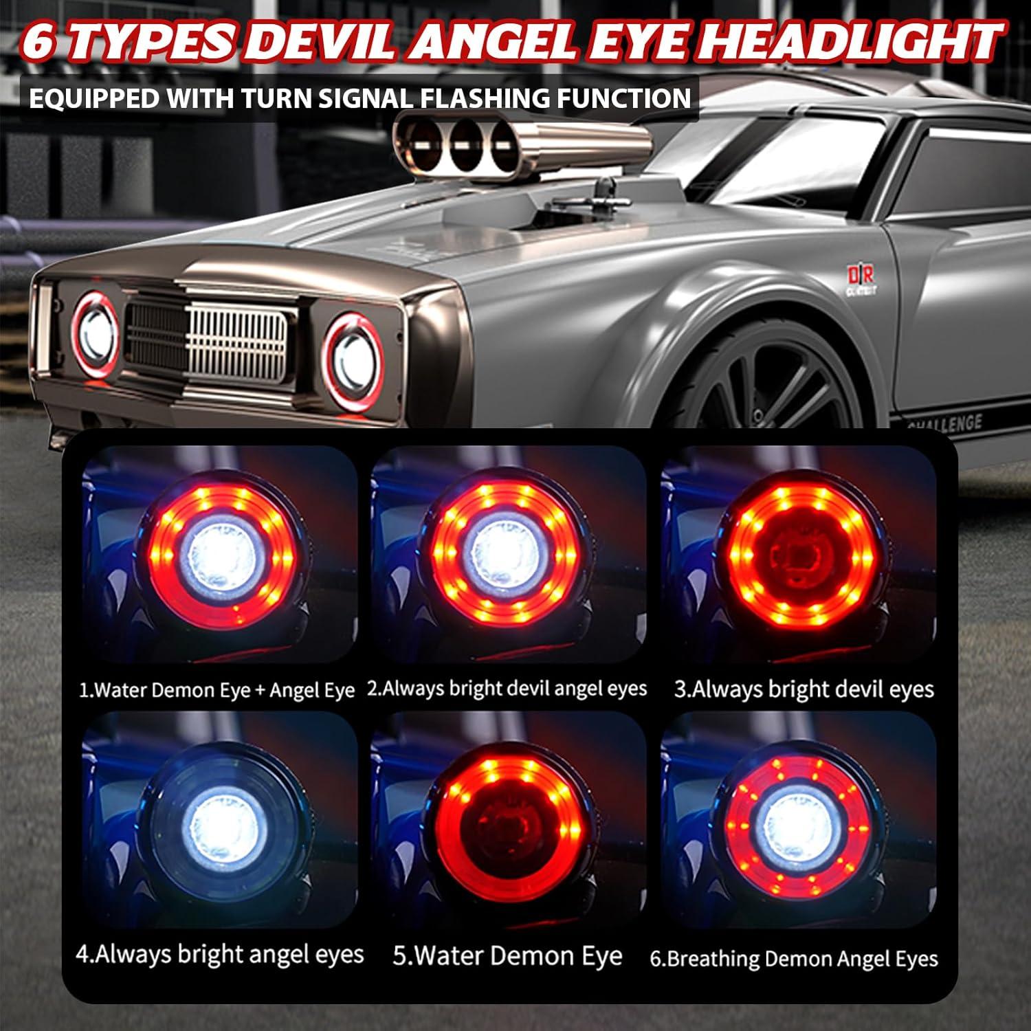 Coche RC Drift 1/16 Desdoni 38 km/h 4WD 2 Baterías