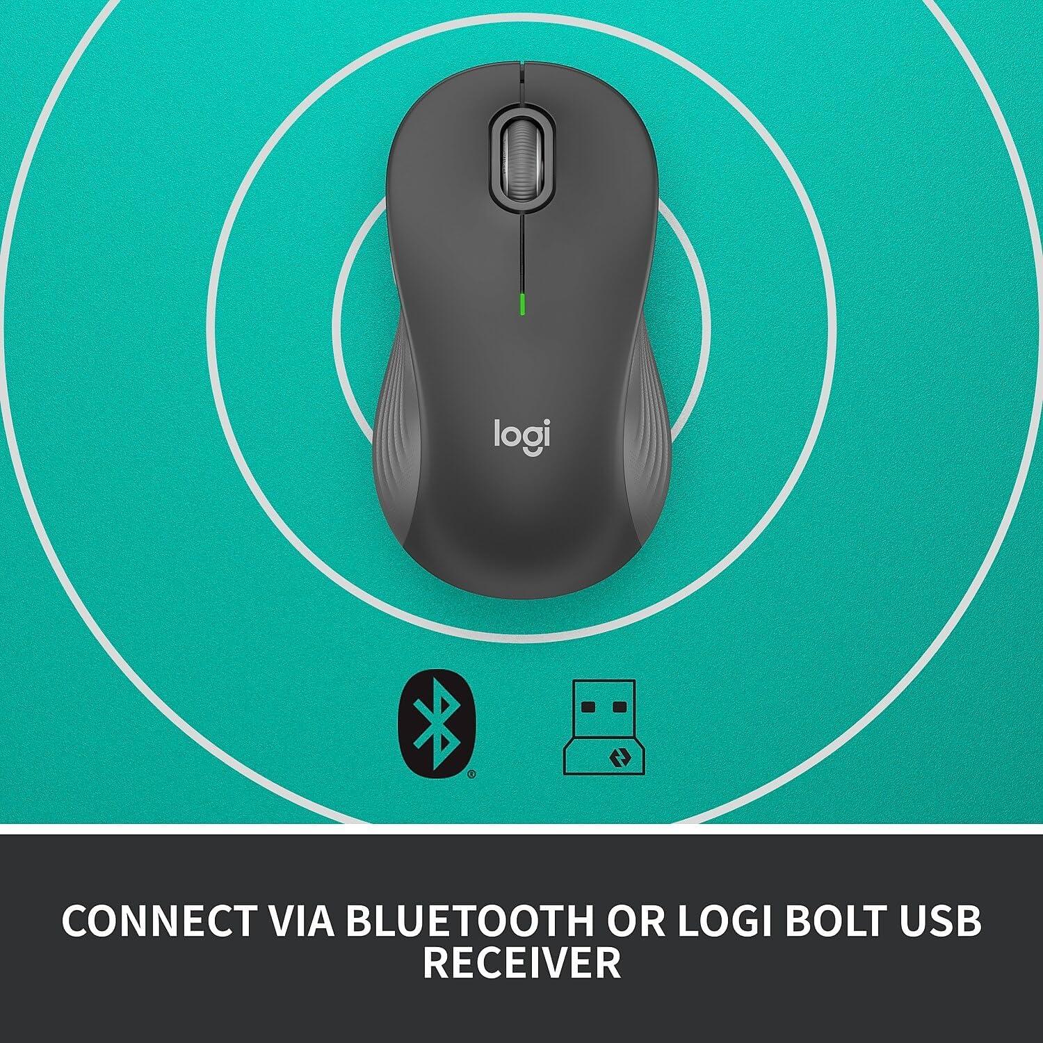 Mouse Inalámbrico Logitech Signature M550 - Óptico 4000 dpi - Bluetooth