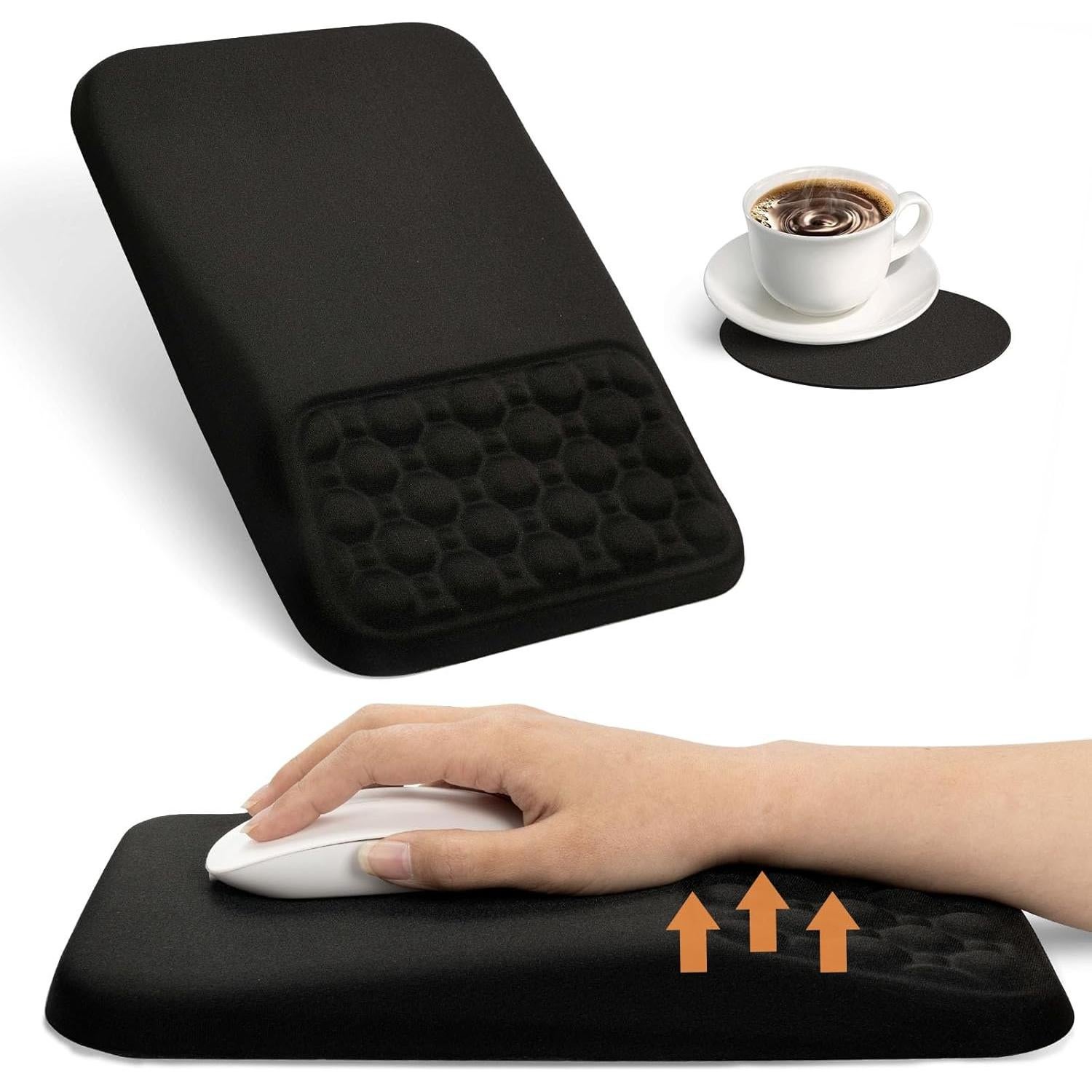 Almohadilla ergonómica para muñeca Ospelelf con mousepad
