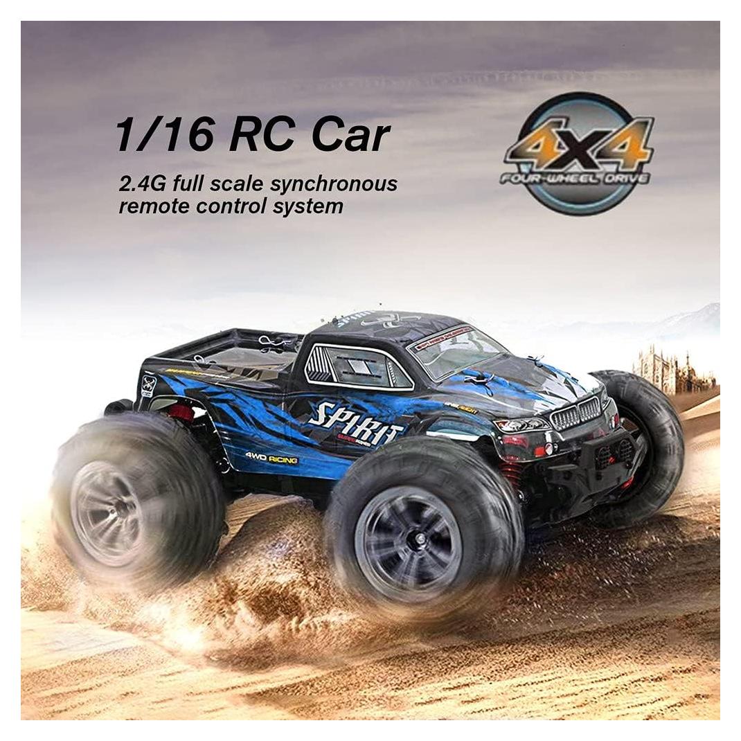 Coche RC FMT 1:16 52km/h Monster 4WD Todo Terreno Azul