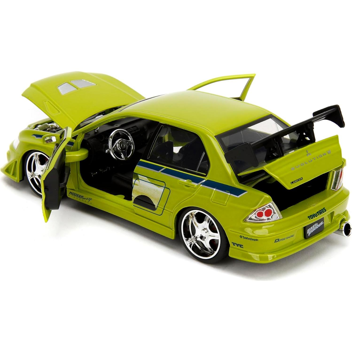 Coche de metal Jada Rápido y Furioso Mitsubishi Lancer 1:24