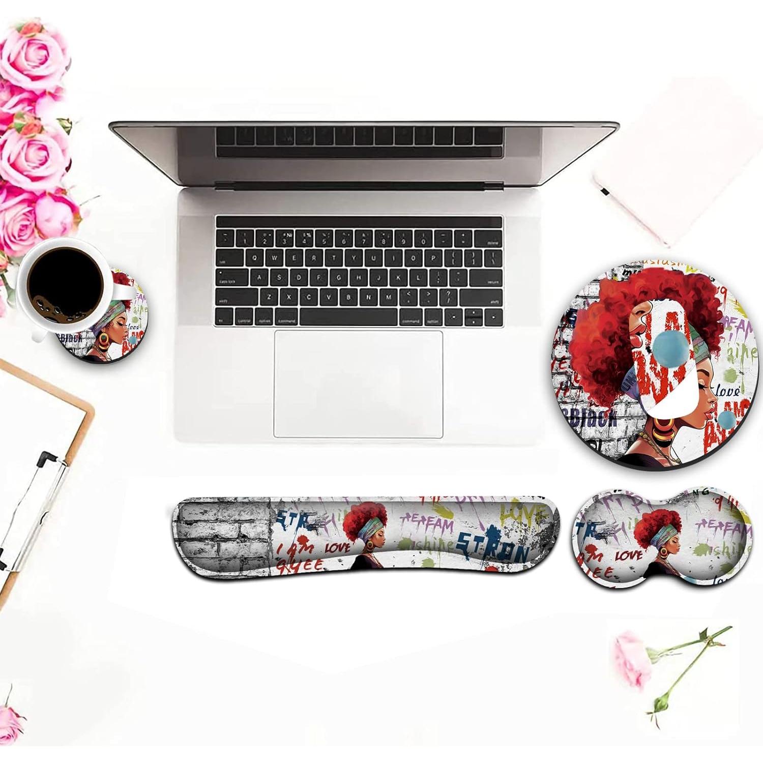 Alfombrilla de Ratón Ergonómica Yuxcfhjfe con Reposamuñecas