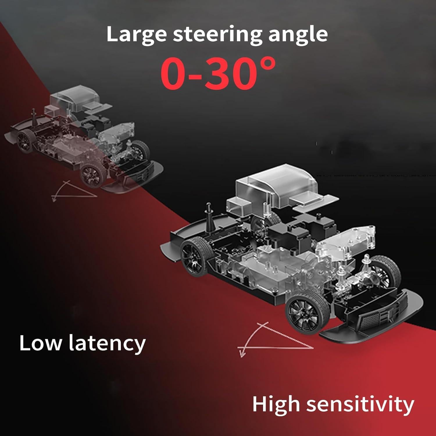 Coche RC Drift 1:16 Hylukon 30KM/H 4WD LED Blanco