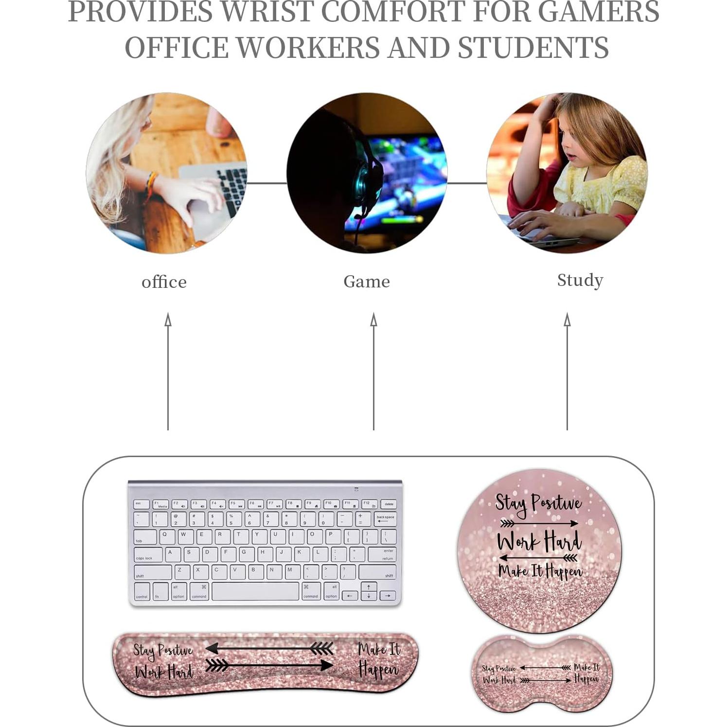 Alfombrilla de Ratón Ergonómica Yuxcfhjfe con Reposamuñecas