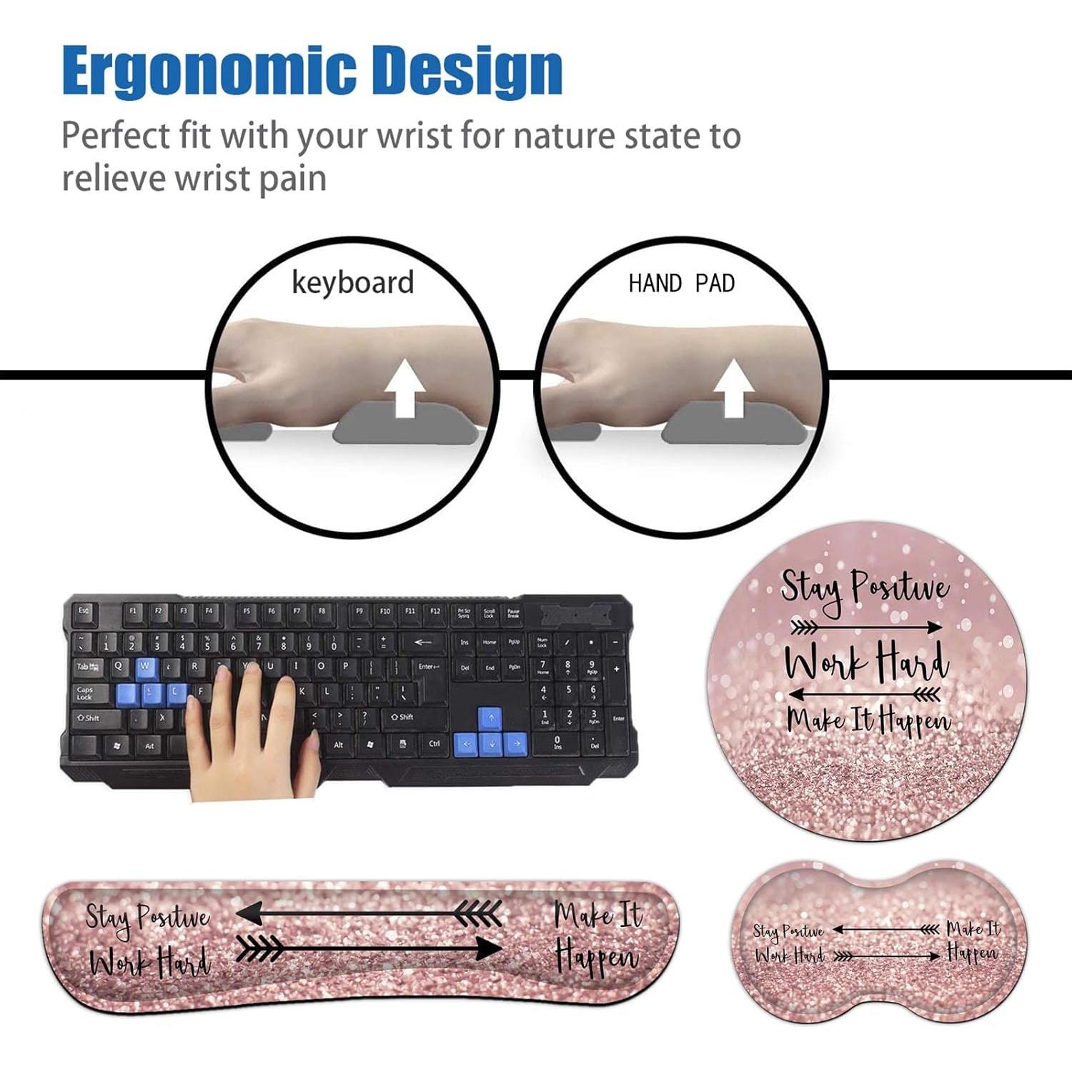 Alfombrilla de Ratón Ergonómica Yuxcfhjfe con Reposamuñecas