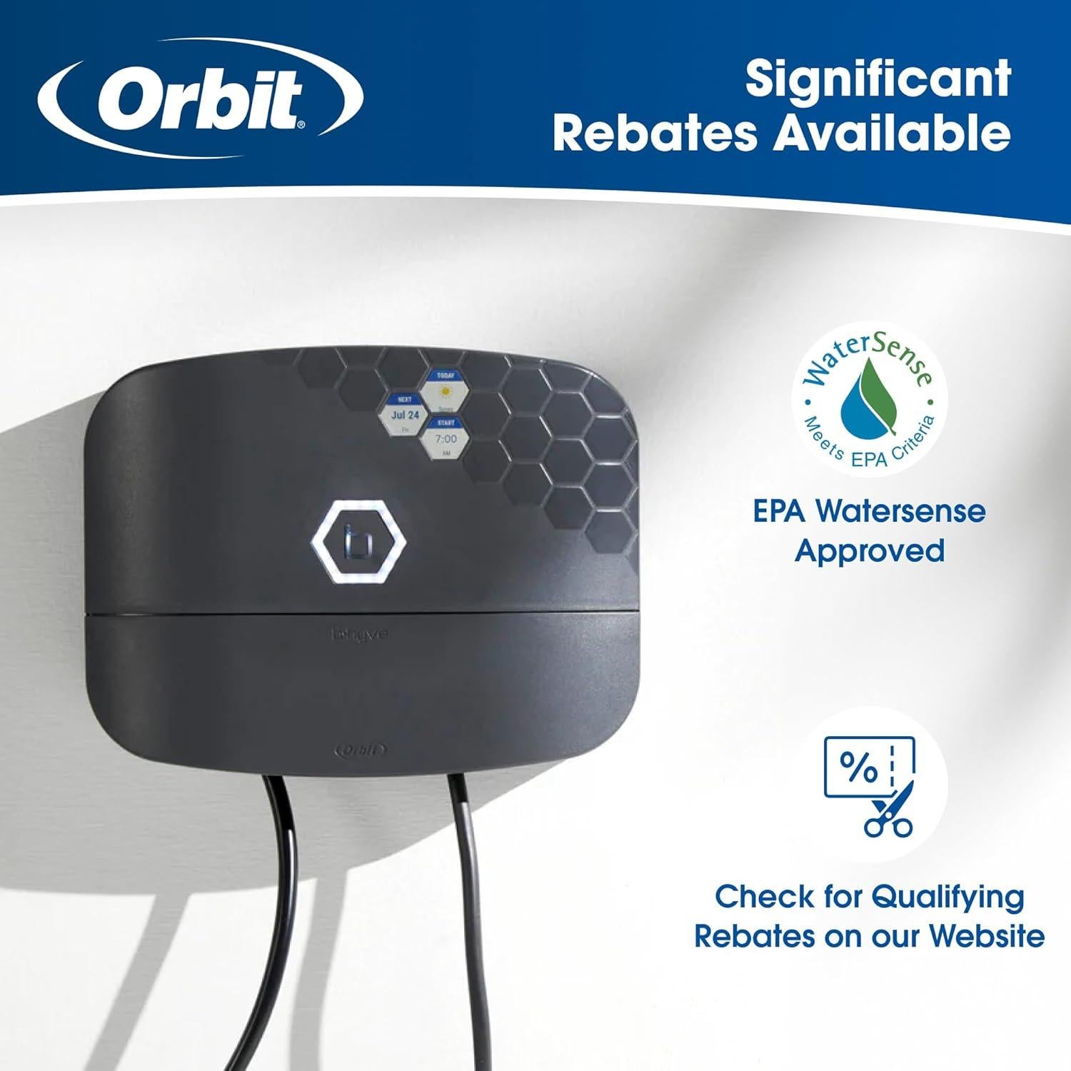 Controlador de Riego Inteligente Orbit B-hyve 8 Zonas WiFi