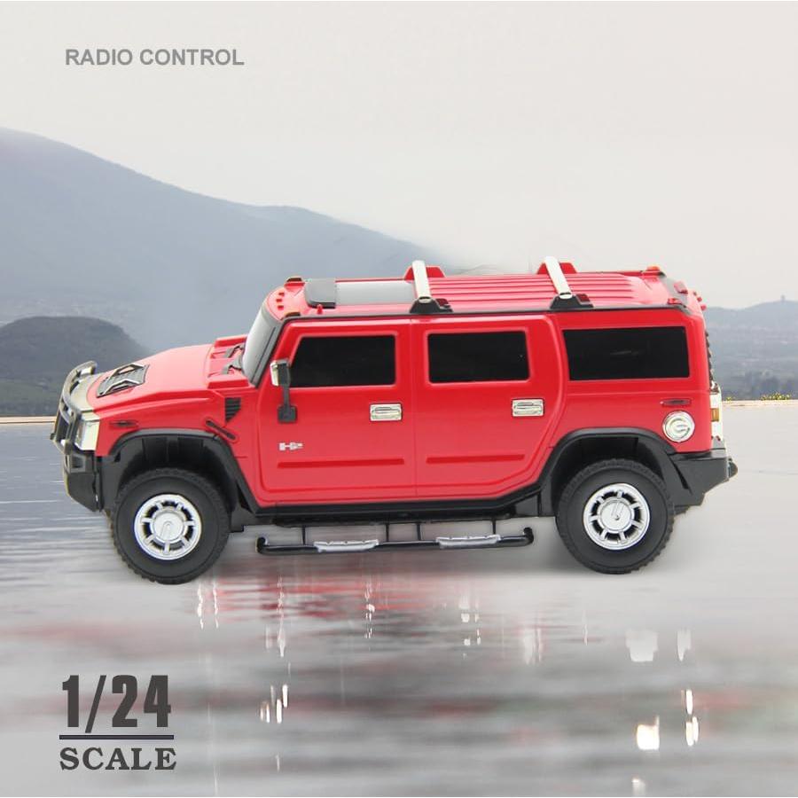 Jeep RC Vinie Hummer H2 1:24 con Luces LED Rojo