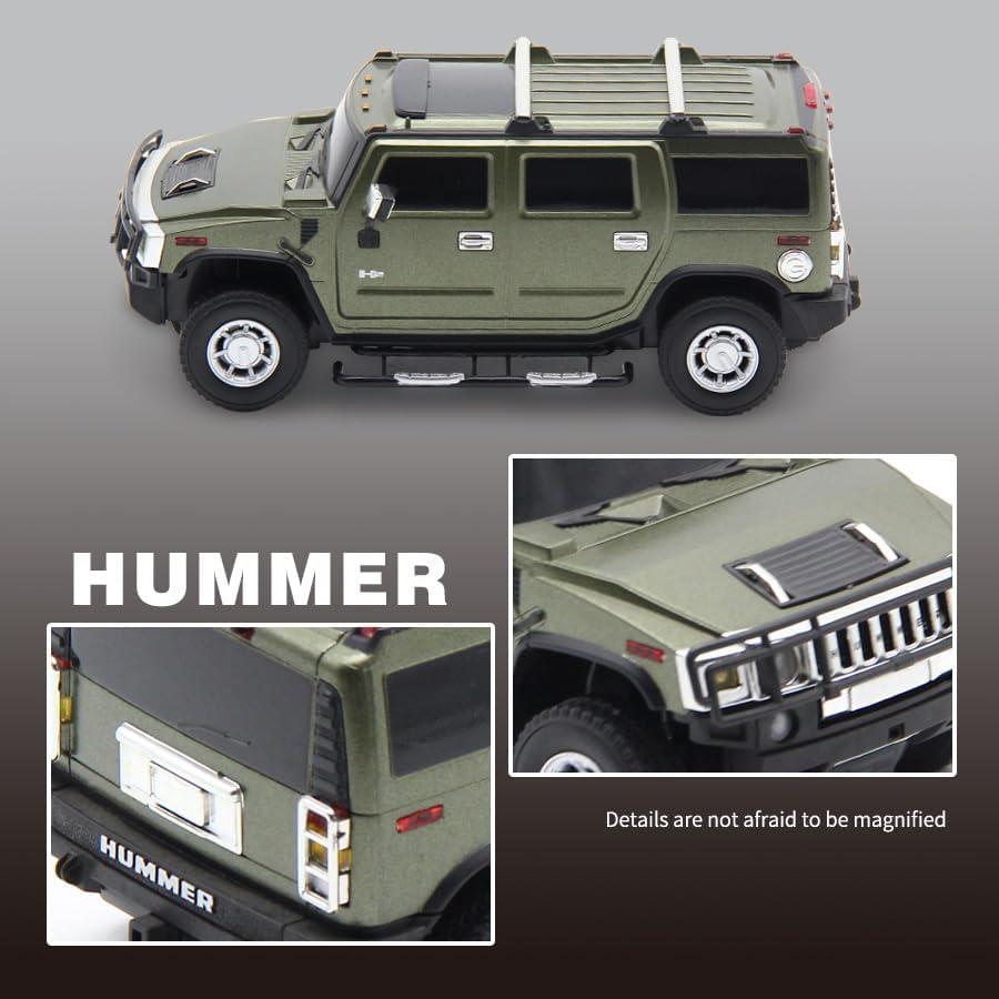 Jeep RC Vinie Hummer H2 1:24 con Luces LED Rojo