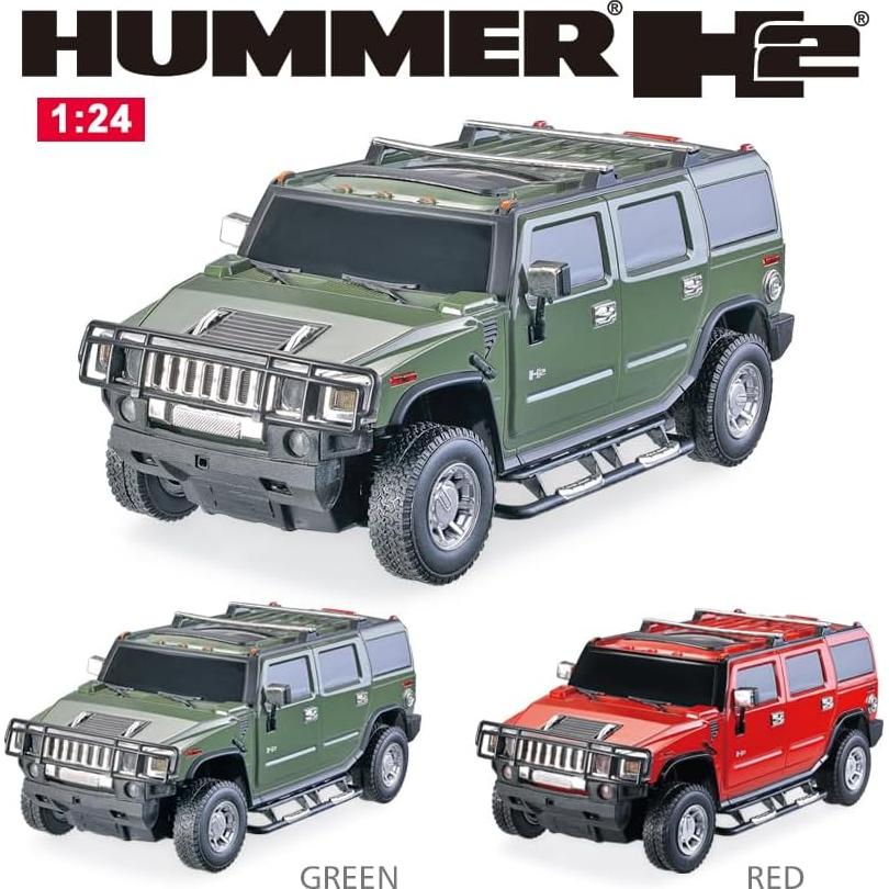 Jeep RC Vinie Hummer H2 1:24 con Luces LED Rojo