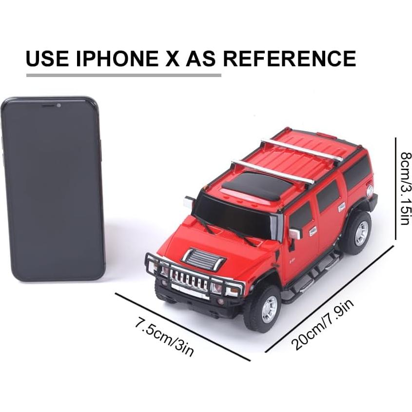 Jeep RC Vinie Hummer H2 1:24 con Luces LED Rojo