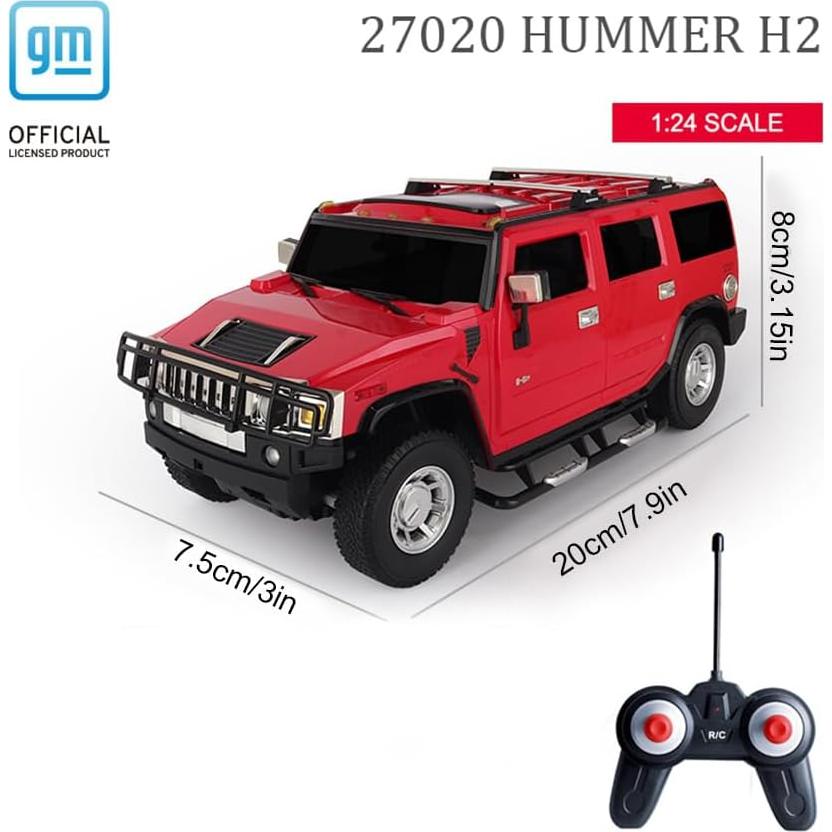 Jeep RC Vinie Hummer H2 1:24 con Luces LED Rojo