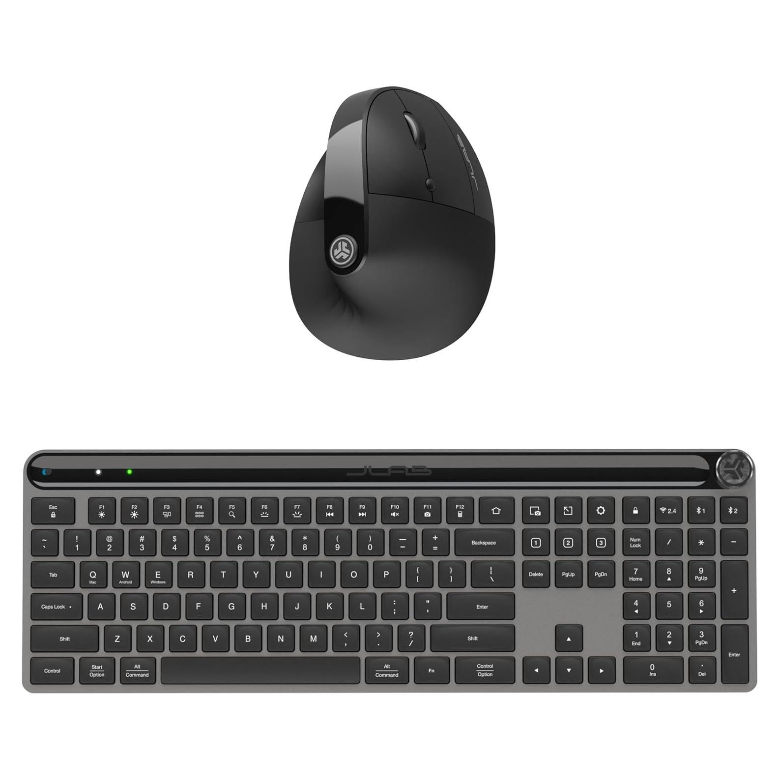 Paquete JLab: Teclado Inalámbrico Épico y Ratón Ergonómico