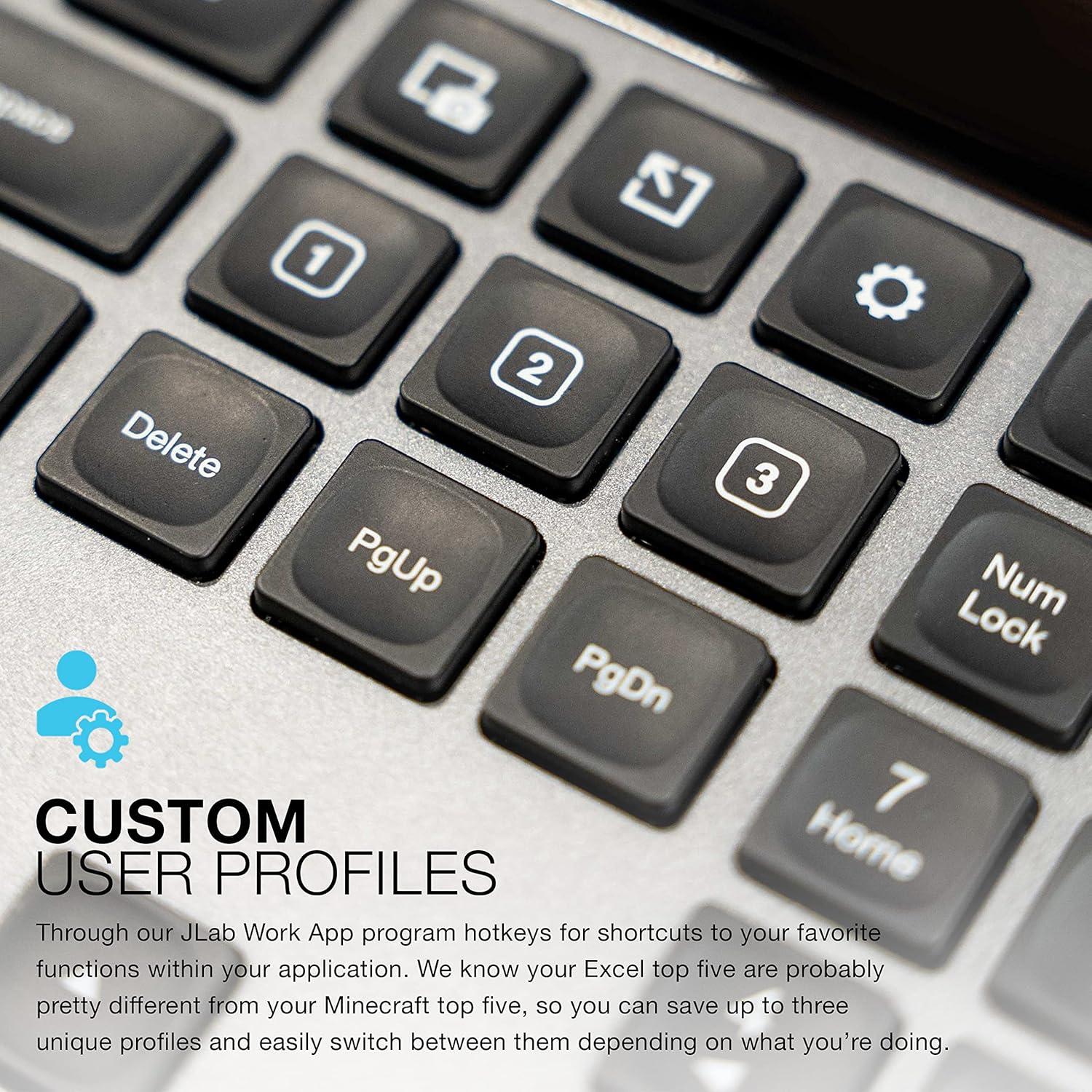 Paquete JLab: Teclado Inalámbrico Épico y Ratón Ergonómico