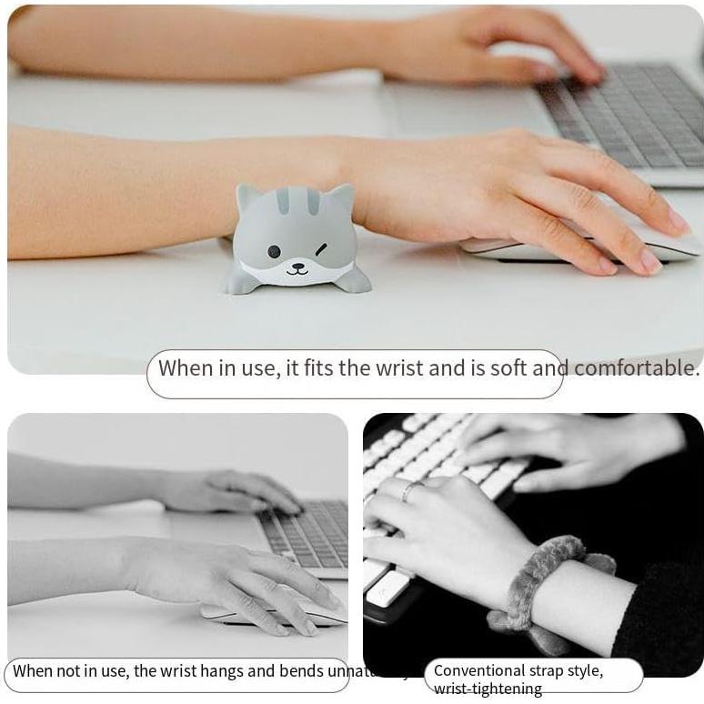 Comimark Soporte de Muñeca Ergonómico para Ratón y Teclado - 2 PCS