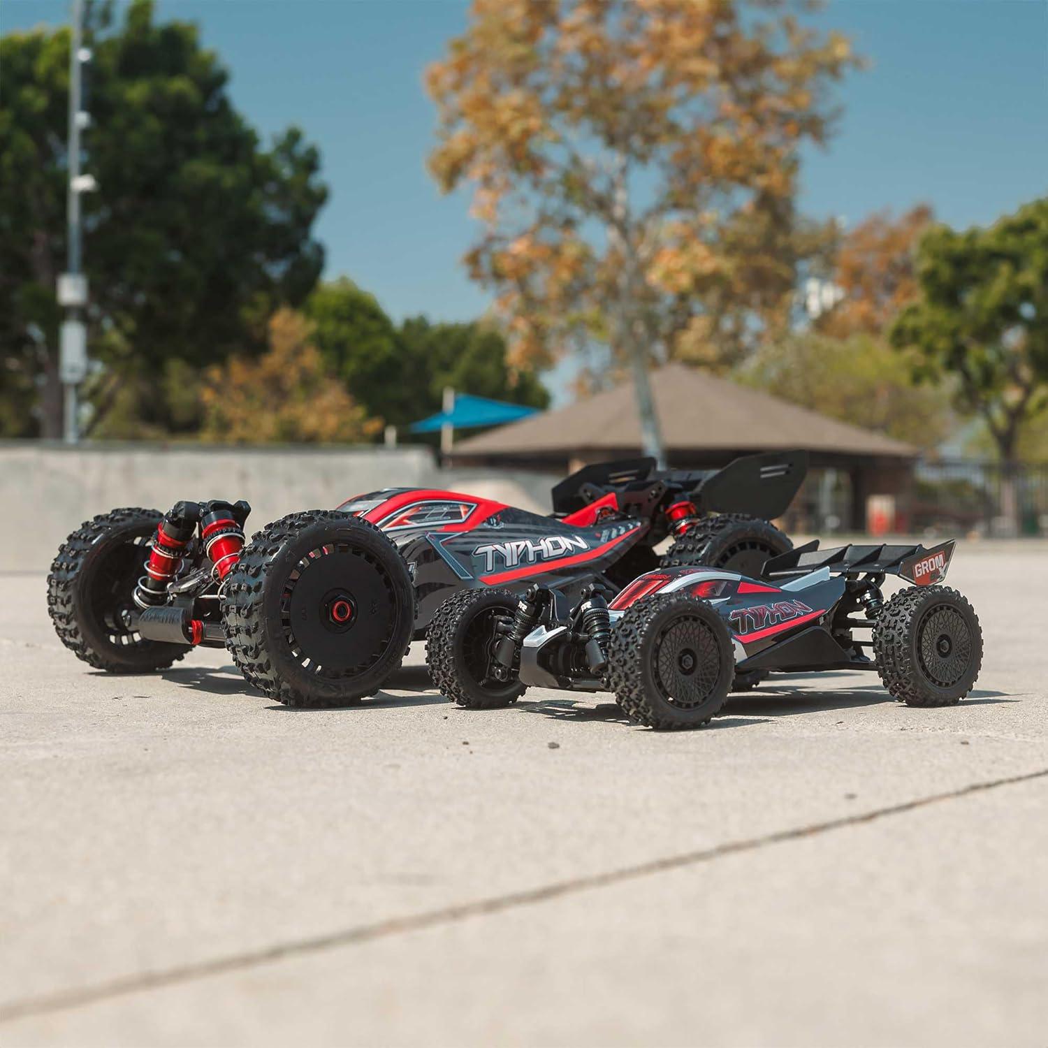 Coche RC Buggy ARRMA Typhon GROM 4X4 223S BLX Plata