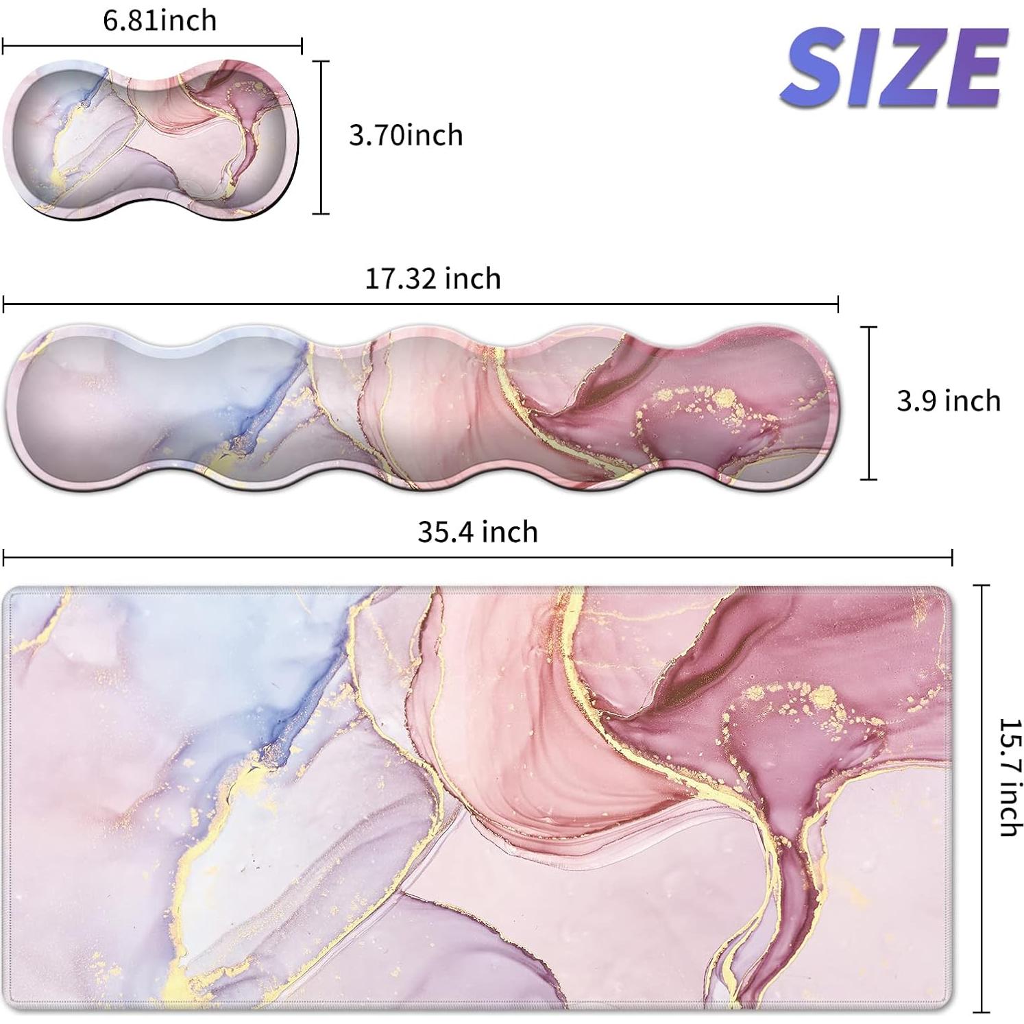 Juego de Reposamuñecas y Alfombrilla Ergonómica SDFCVBTYU