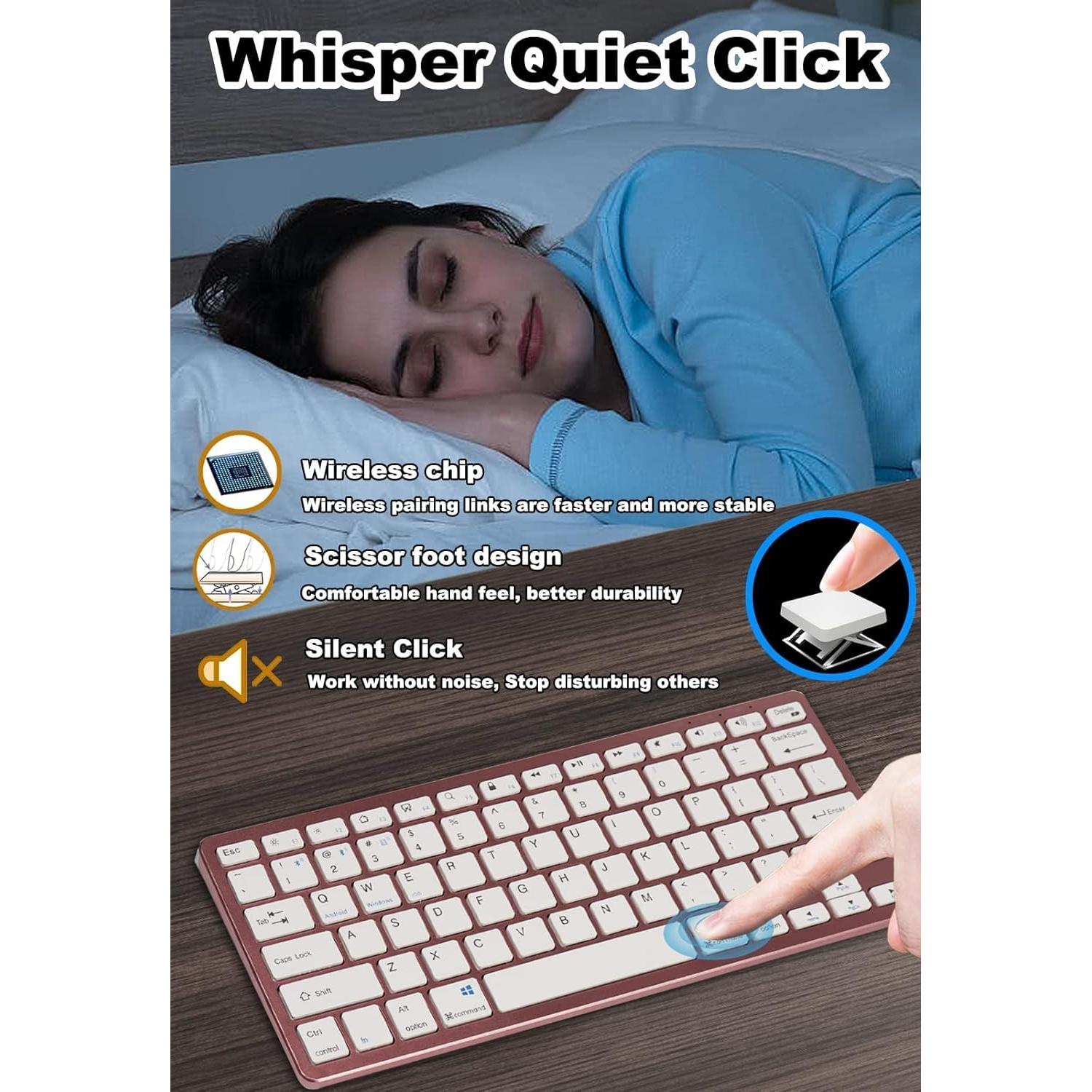 Combo Teclado y Ratón Inalámbrico NOLIEE USB y Bluetooth