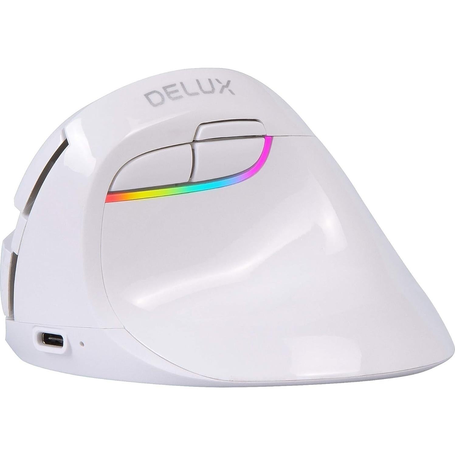 Combo Teclado Ergonómico Inalámbrico DeLUX GM901D y Ratón M618Mini