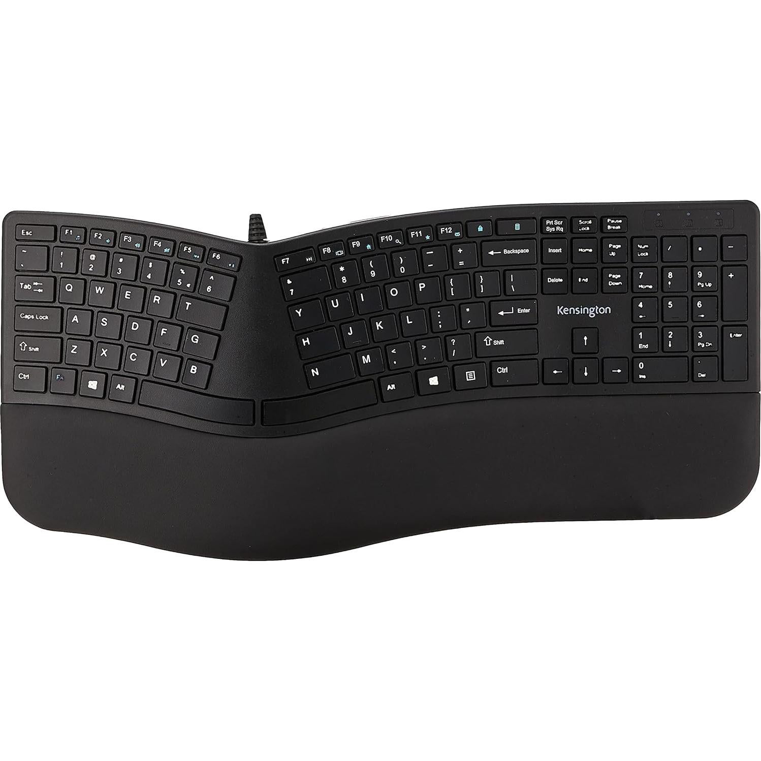 Teclado Ergonómico Kensington Pro Fit y Ratón Trackball Orbit