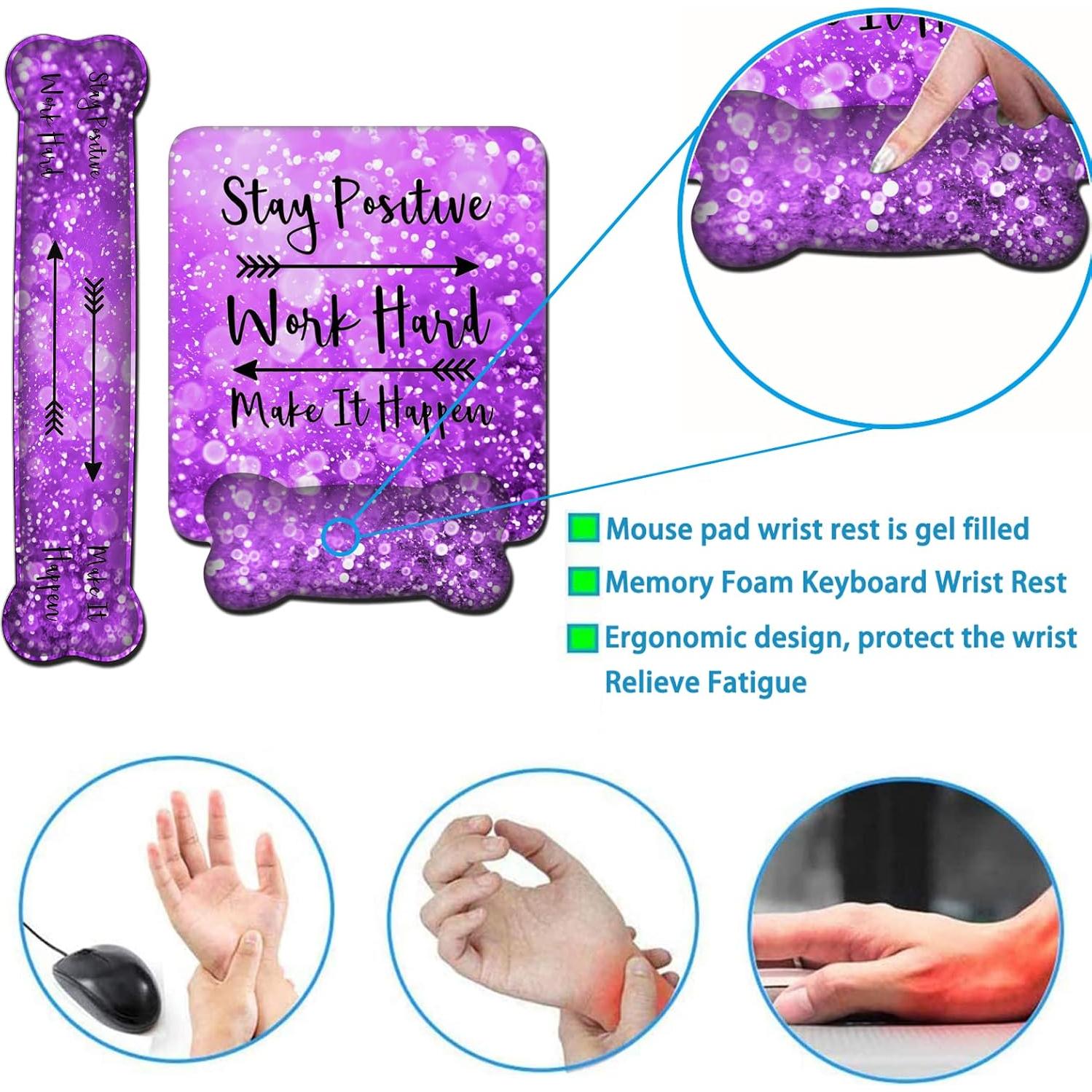 Juego de Soporte Ergonómico SOTWONSO para Teclado y Ratón